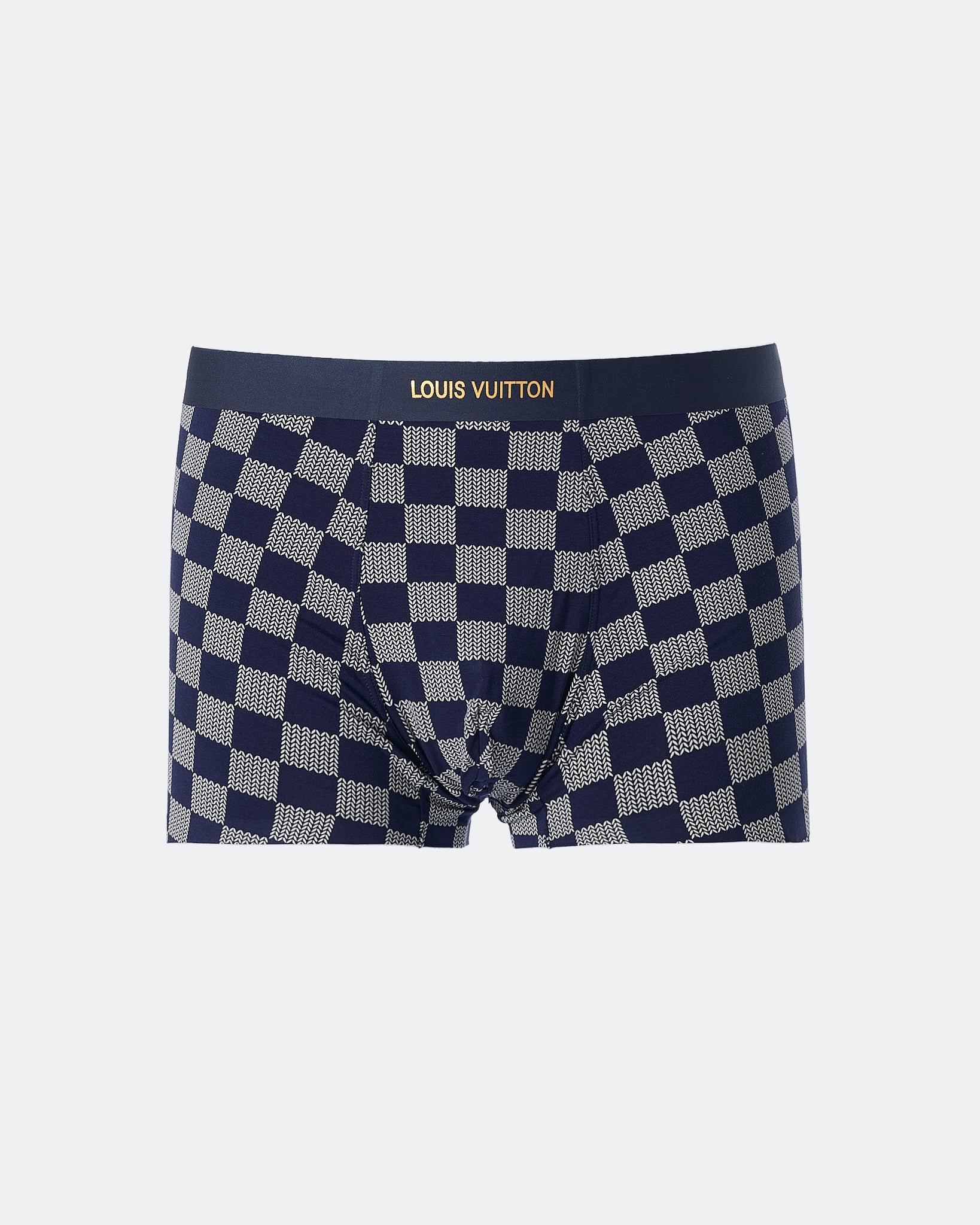 LV Checked Over Printed Men Blue Underwear 7.90