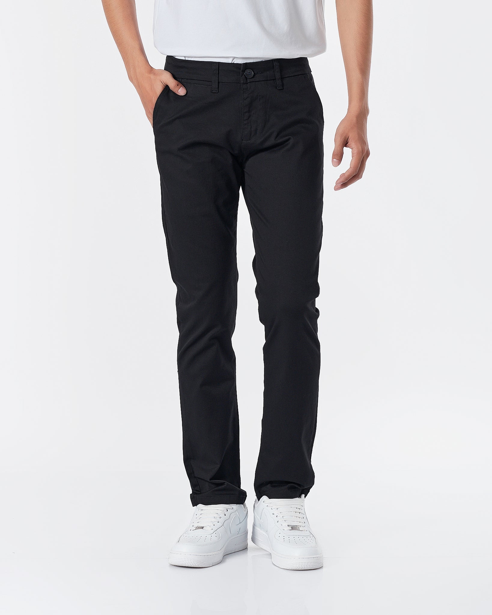 LAC Plain Color Men Black Khaki Pants 22.90