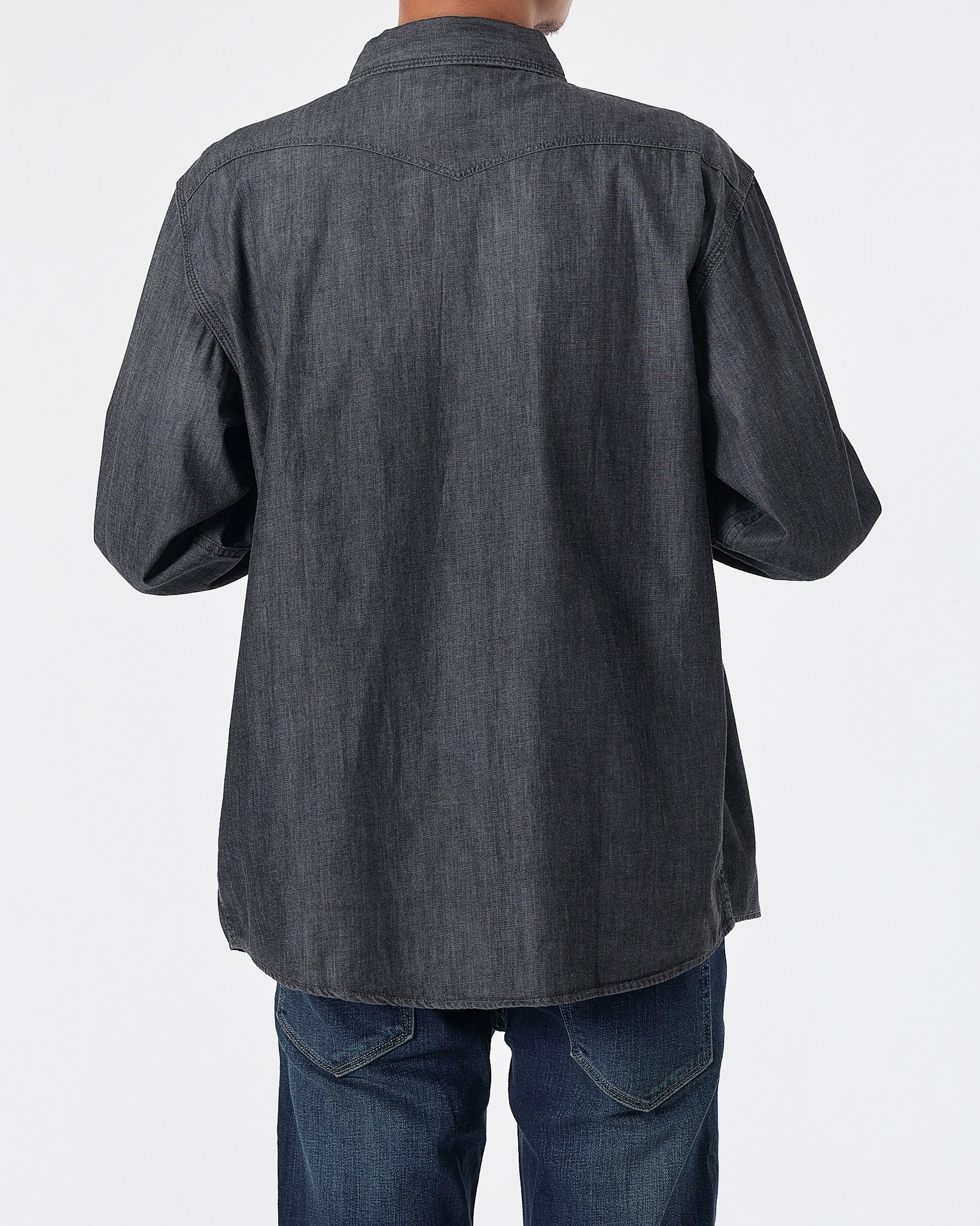 LEV Denim Men Black Shirts Long Sleeve 24.90