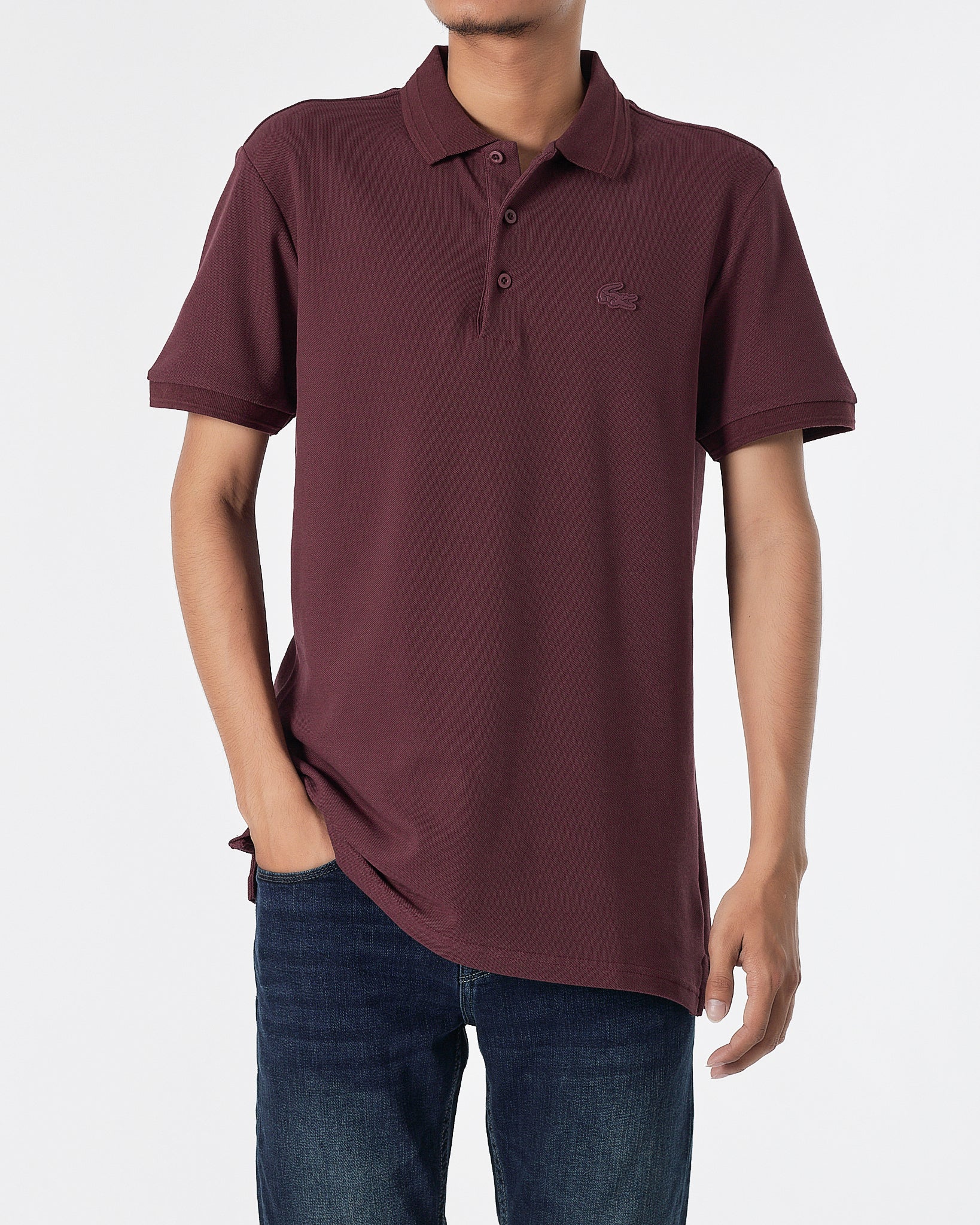 Mens burgundy polo hotsell