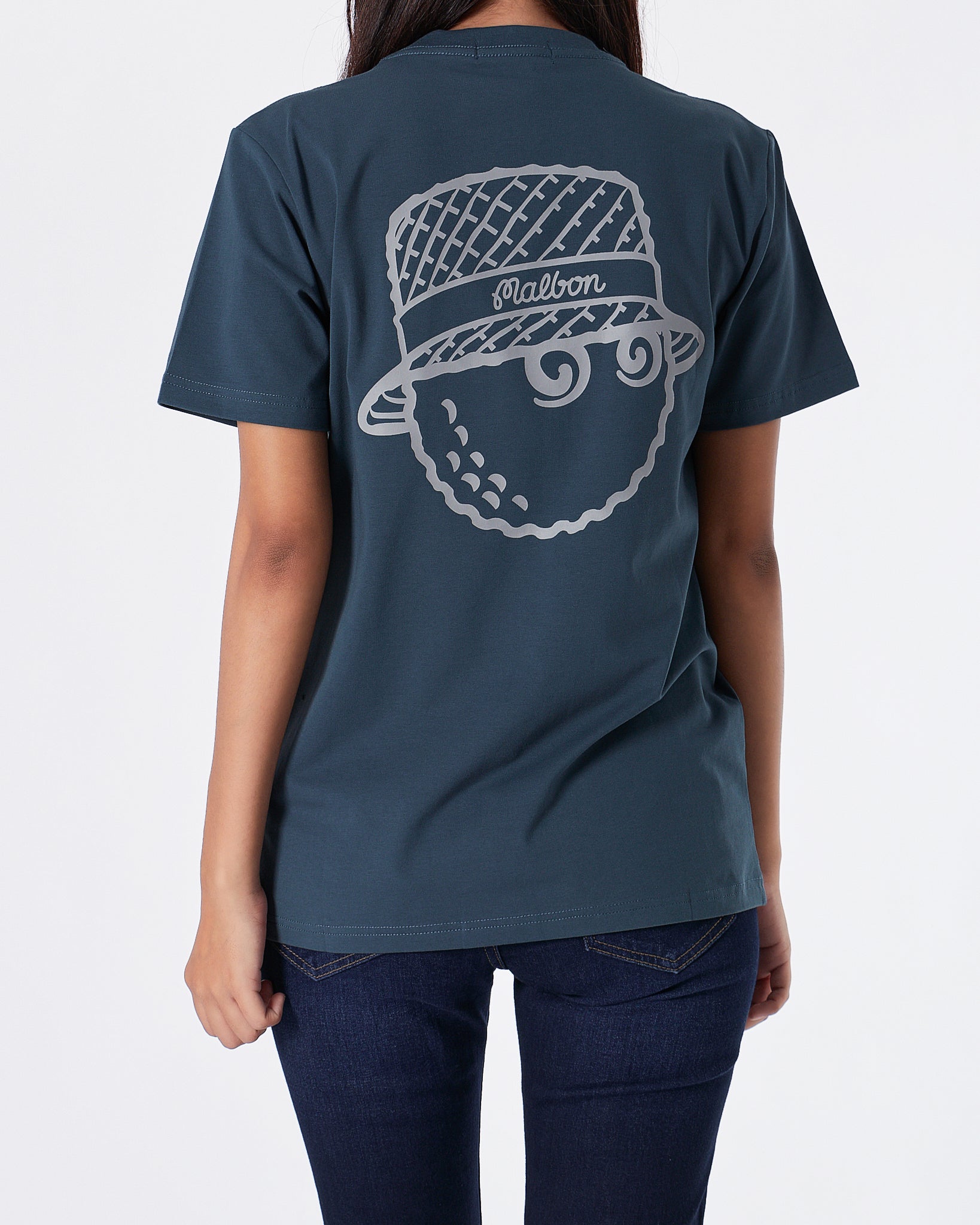 MAL Back Cartoon Unisex Grey T-Shirt 16.90