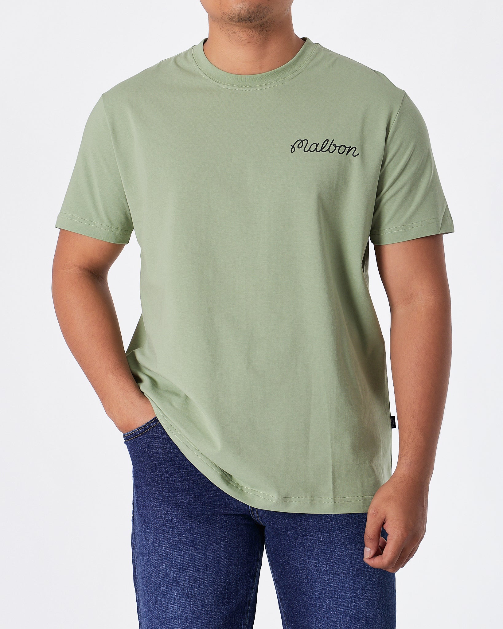 MAL Back Cartoon Unisex Green T-Shirt 16.90