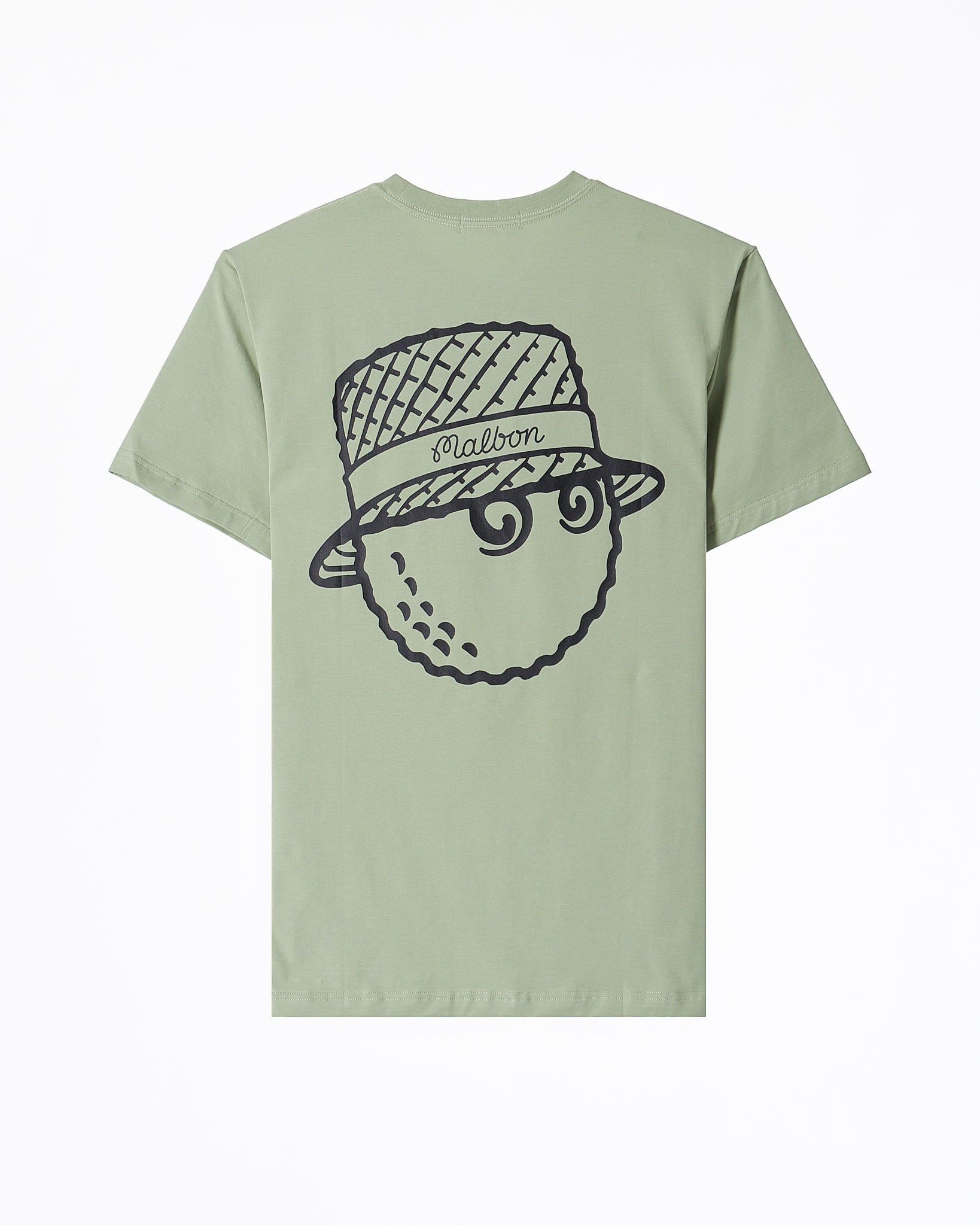 MAL Back Cartoon Unisex Green T-Shirt 16.90