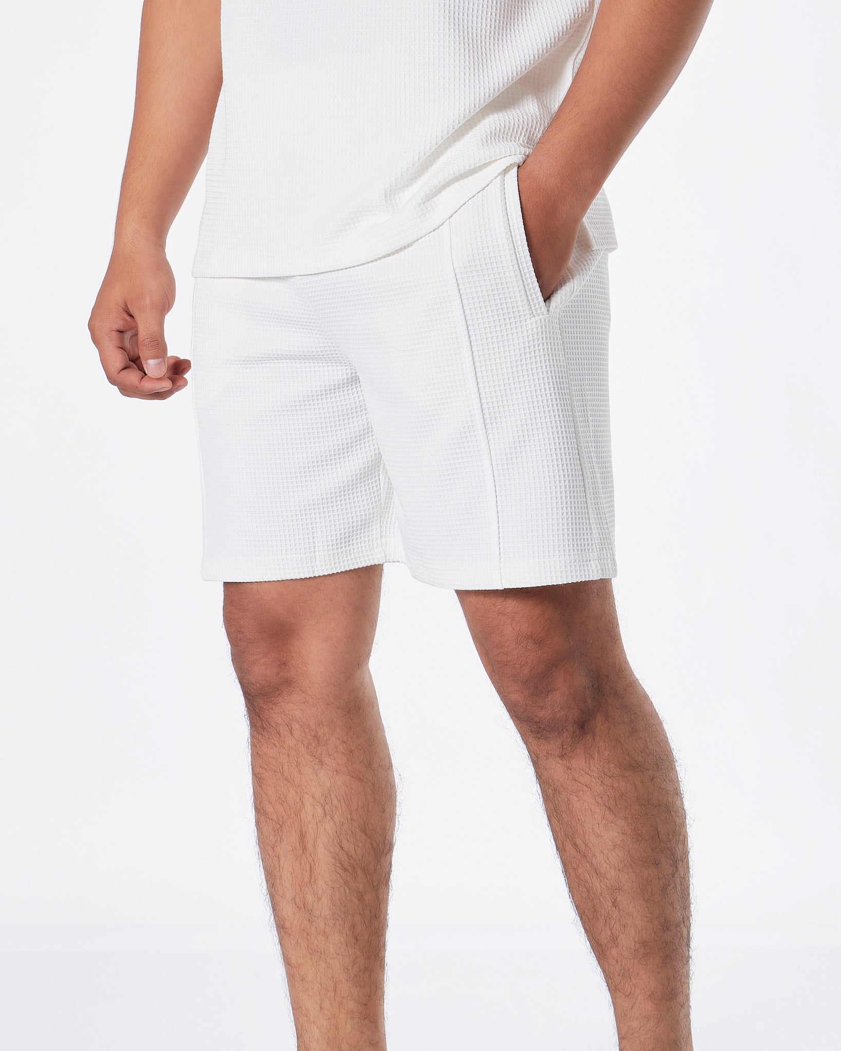 TM Comfort Men White Shorts 20.90