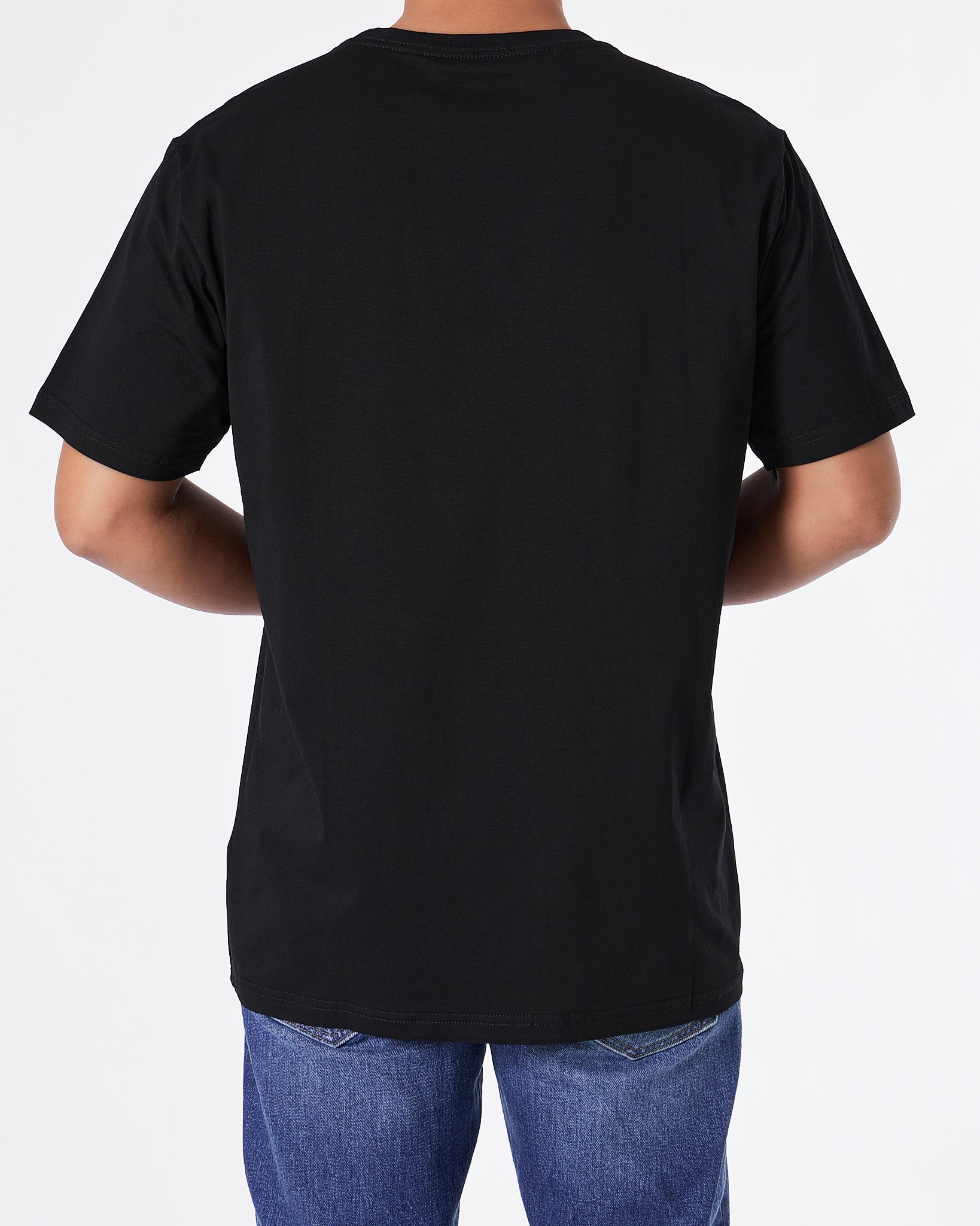 VER Medusa Silver Embroidered Men Black T-Shirt 24.90