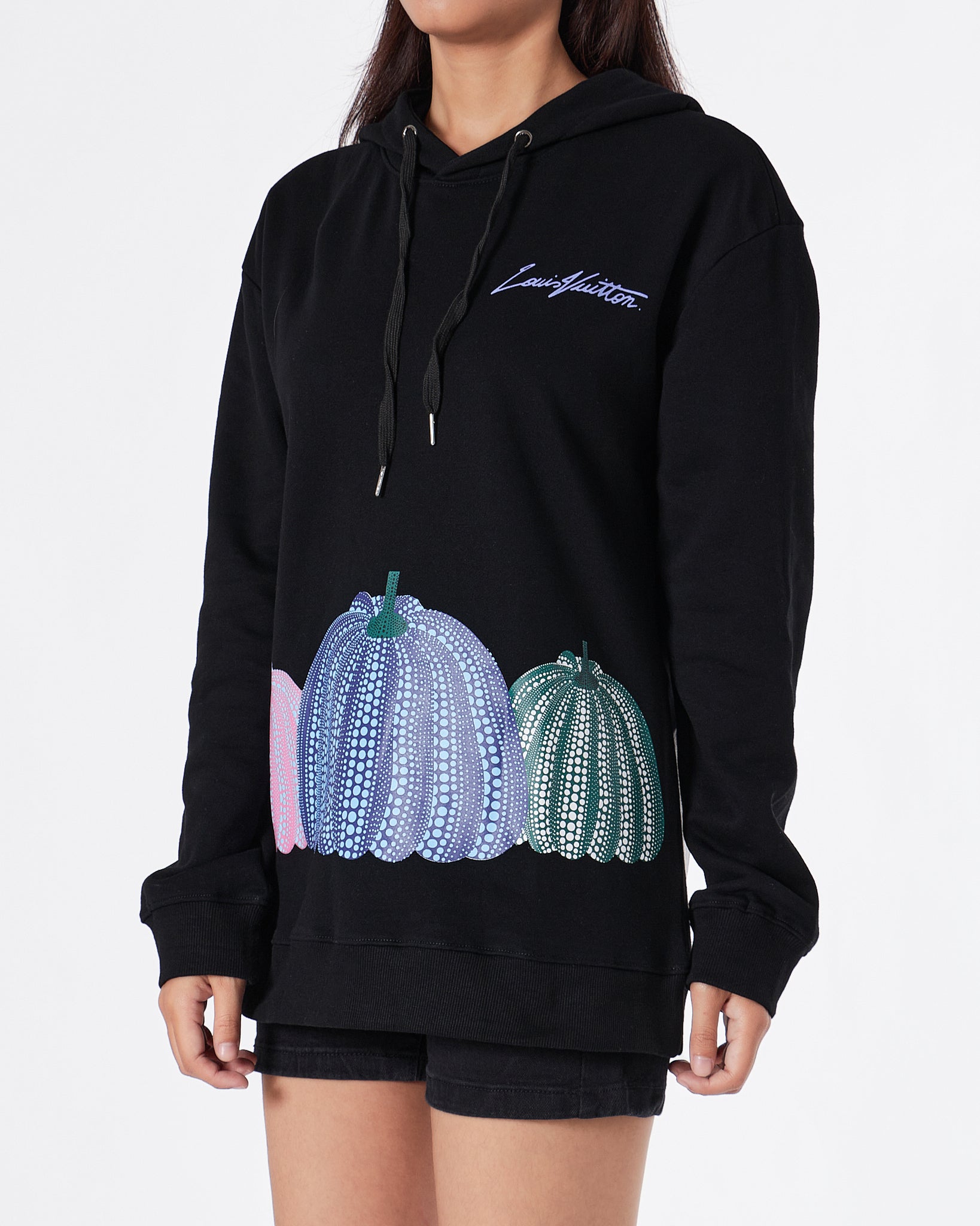 LV Pumkin Printed Unisex Black Hoodie 37.90