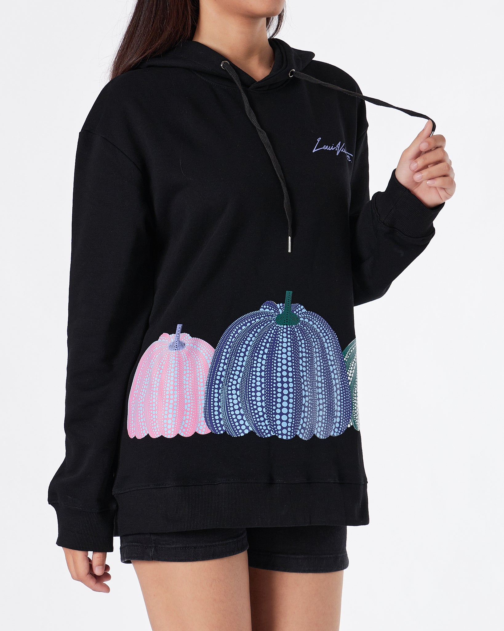 LV Pumkin Printed Unisex Black Hoodie 37.90