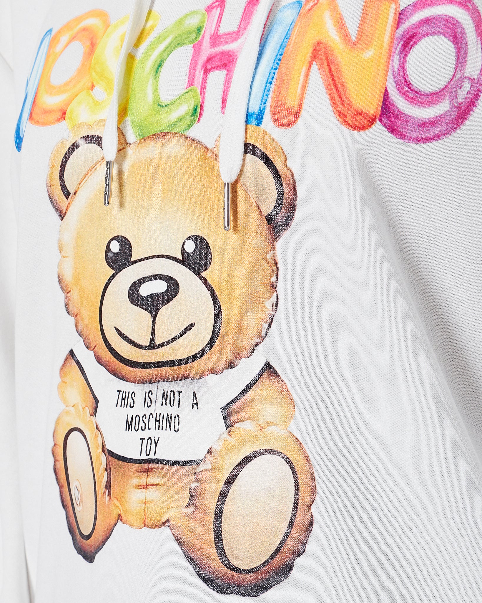 MOS Teddy Bear Printed Unisex White Hoodie 35.90