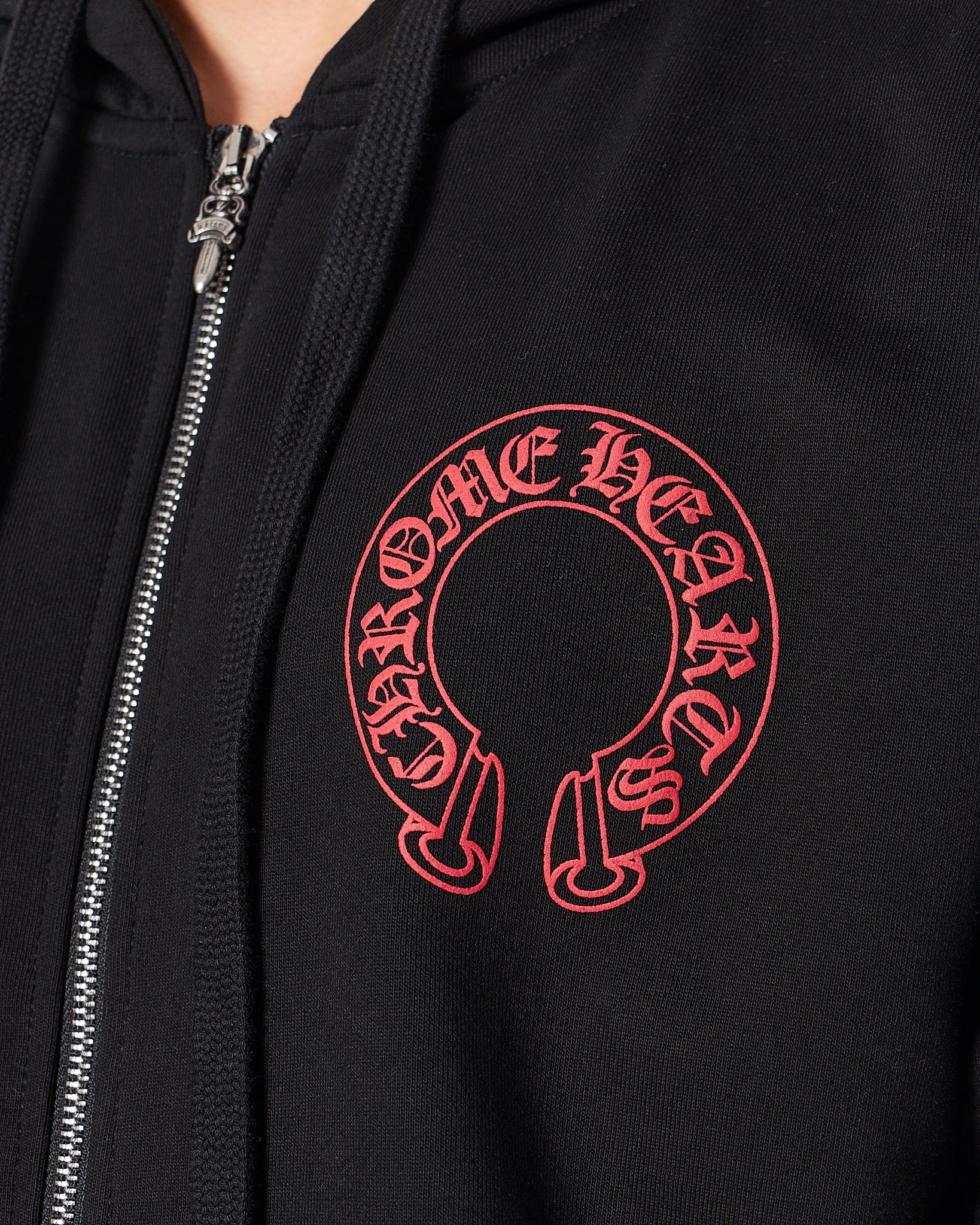 CH Front And Back Logo Printed Men Black Hoodie 39.90