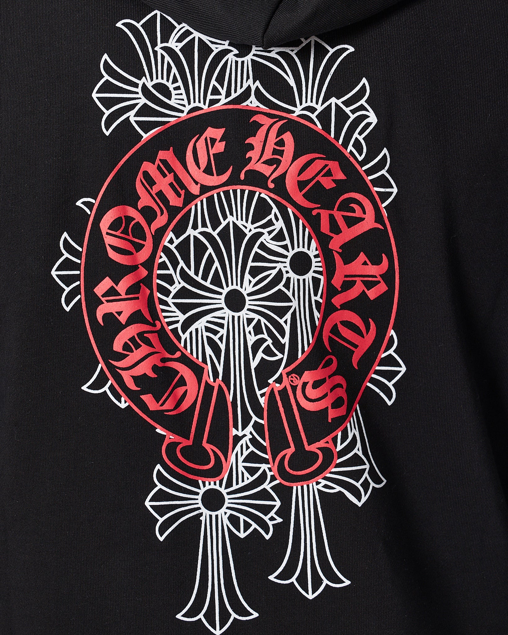CH Front And Back Logo Printed Men Black Hoodie 39.90