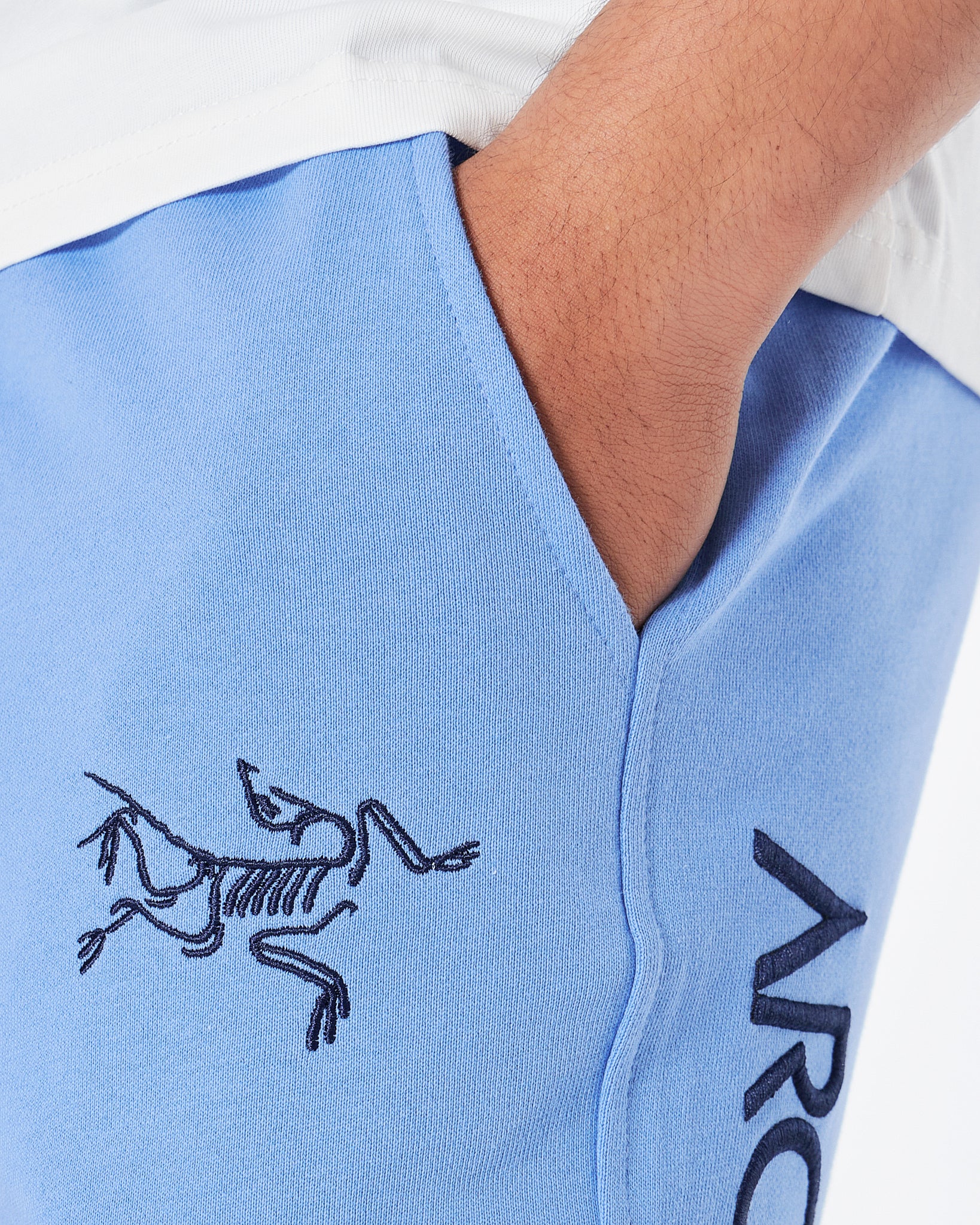 ARC Logo Embroidered Men Blue Shorts 24.90