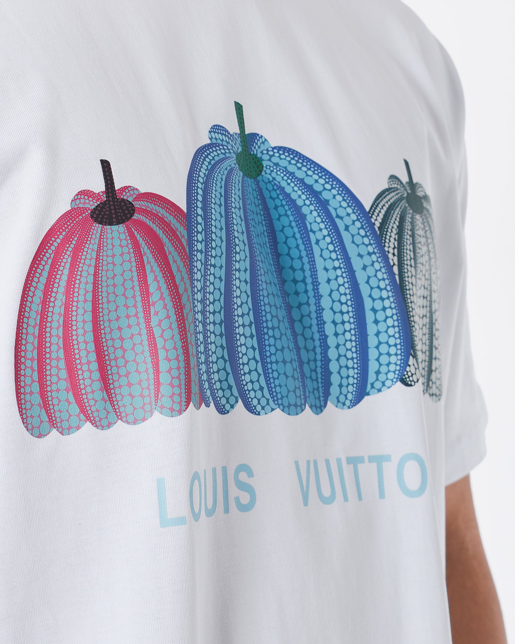 LV Pumpkins Printed Men White T-Shirt 23.90