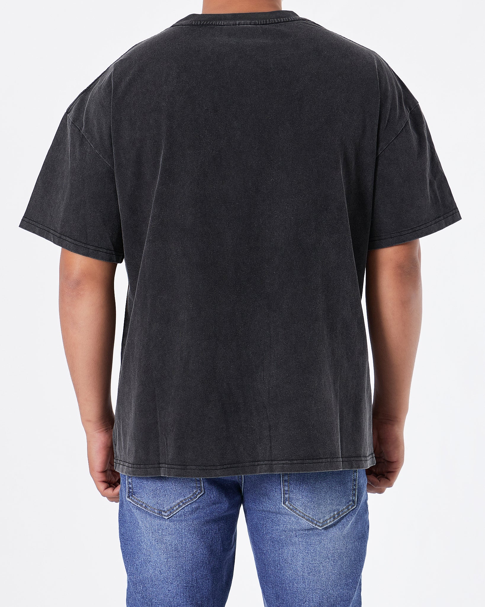WTL Four Green Face Printed Men Black T-Shirt 19.90