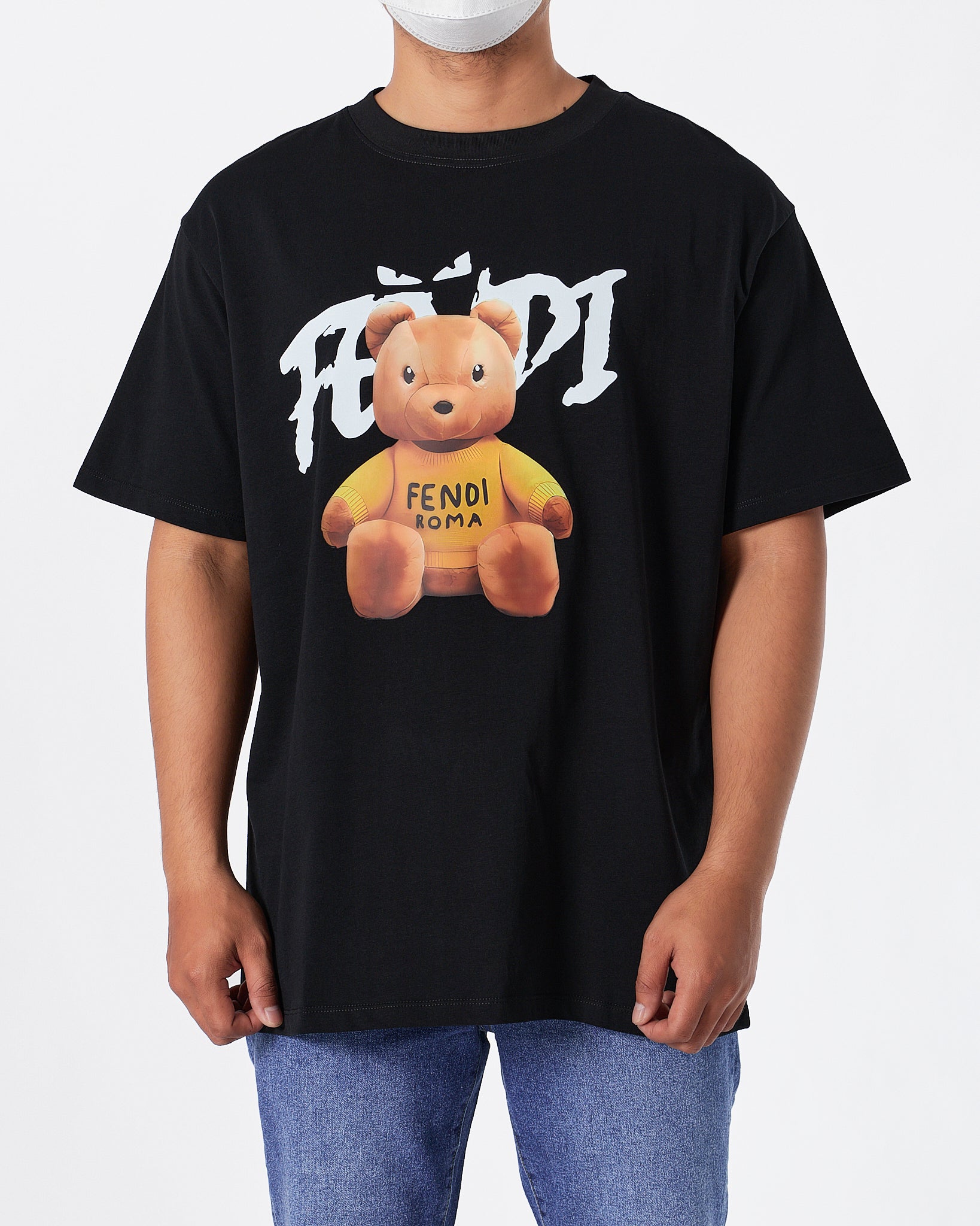 FEN Teddy Bear Printed Unisex Black T-Shirt 22.90