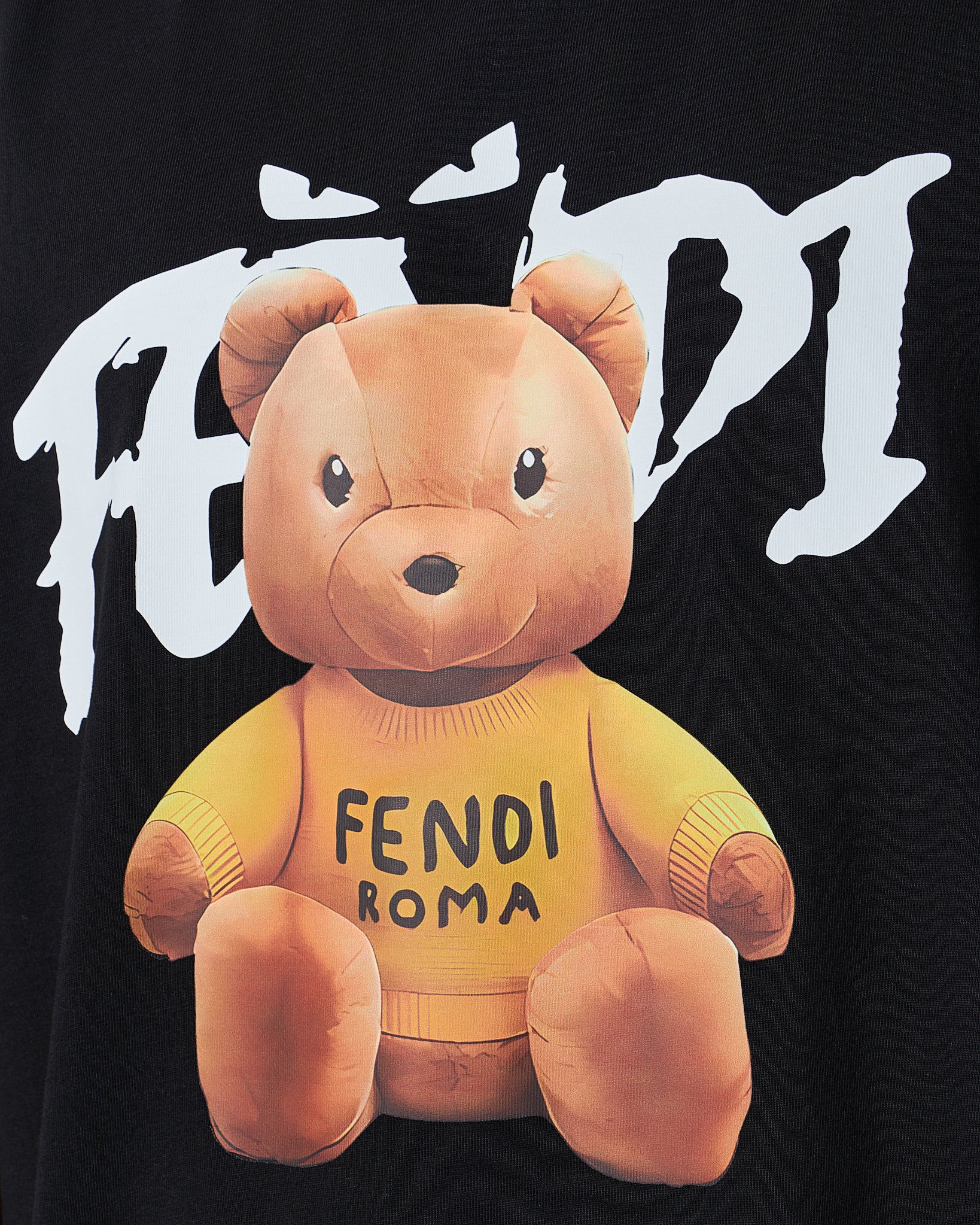 FEN Teddy Bear Printed Unisex Black T-Shirt 22.90