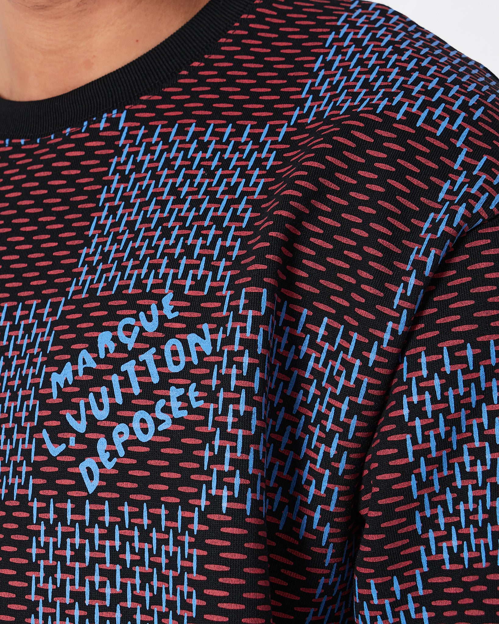 LV Giant Damier Men Black Sweater 34.90