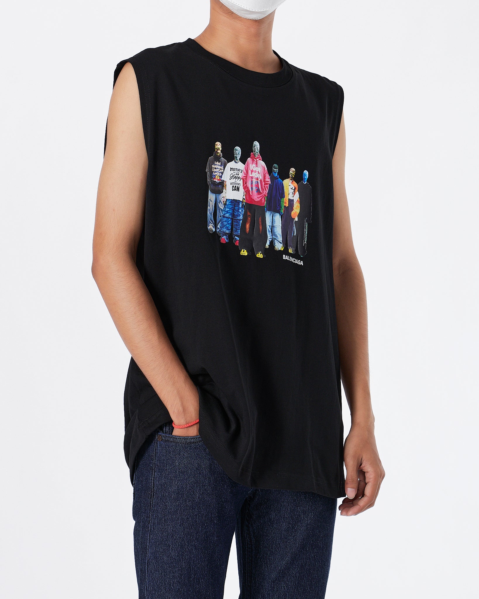 BAL Swag Cartoon Men Black Tank Top 23.90