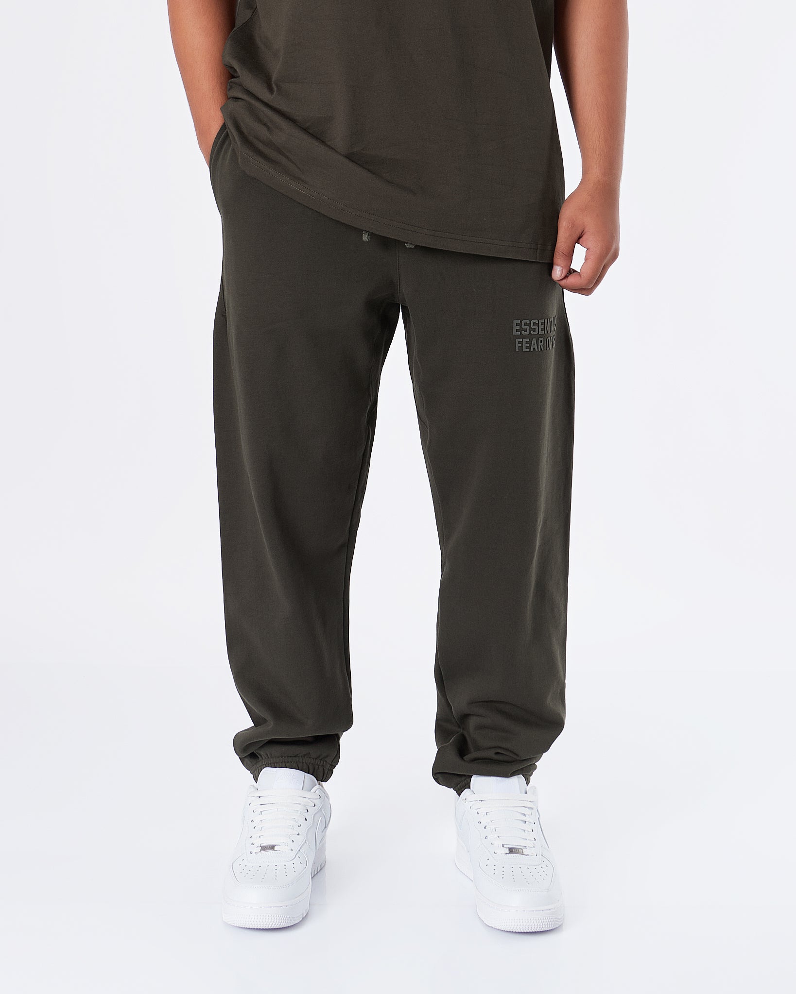 ESS Fear Of God Men Dark Green Joggers 25.90