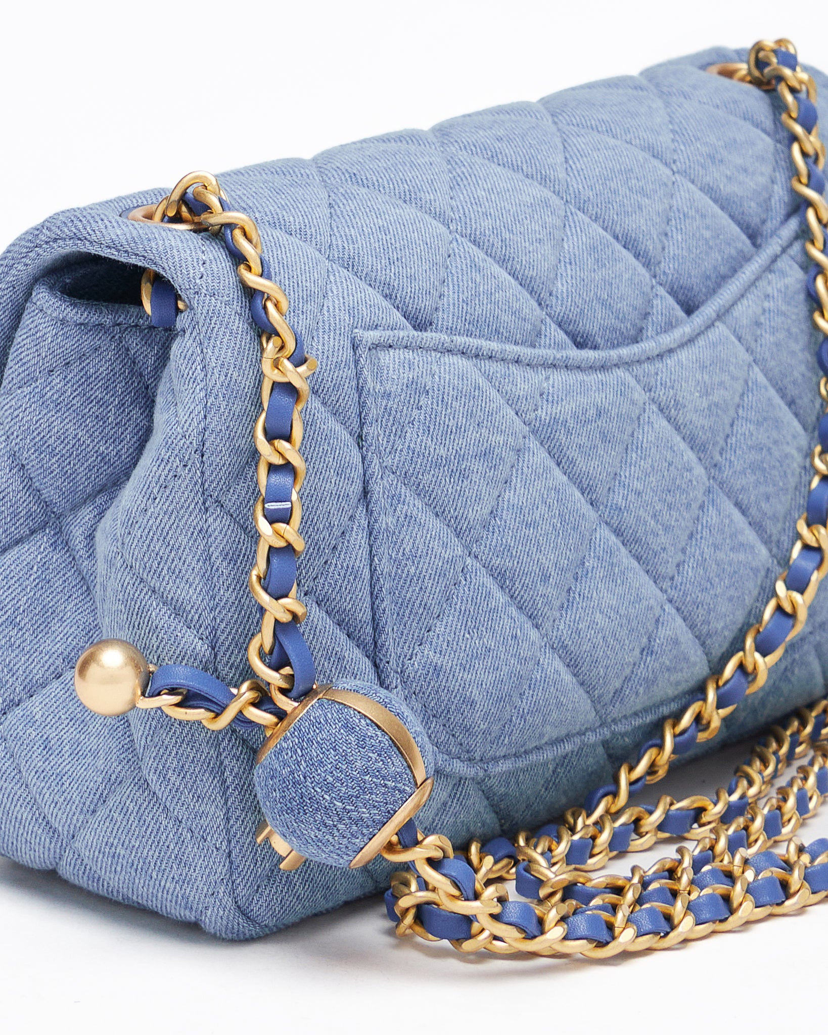 CHA Small Classic Flap Lady Blue Bag 229