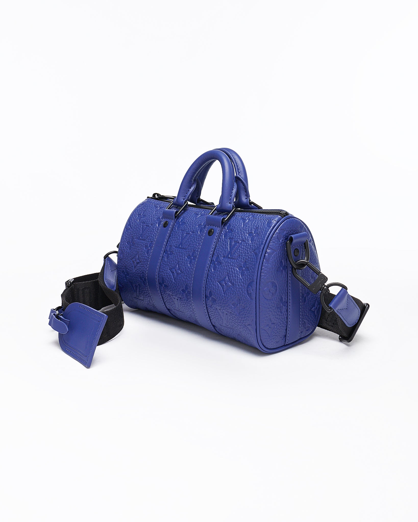LV Monogram Cylinder Men Blue Bag 209