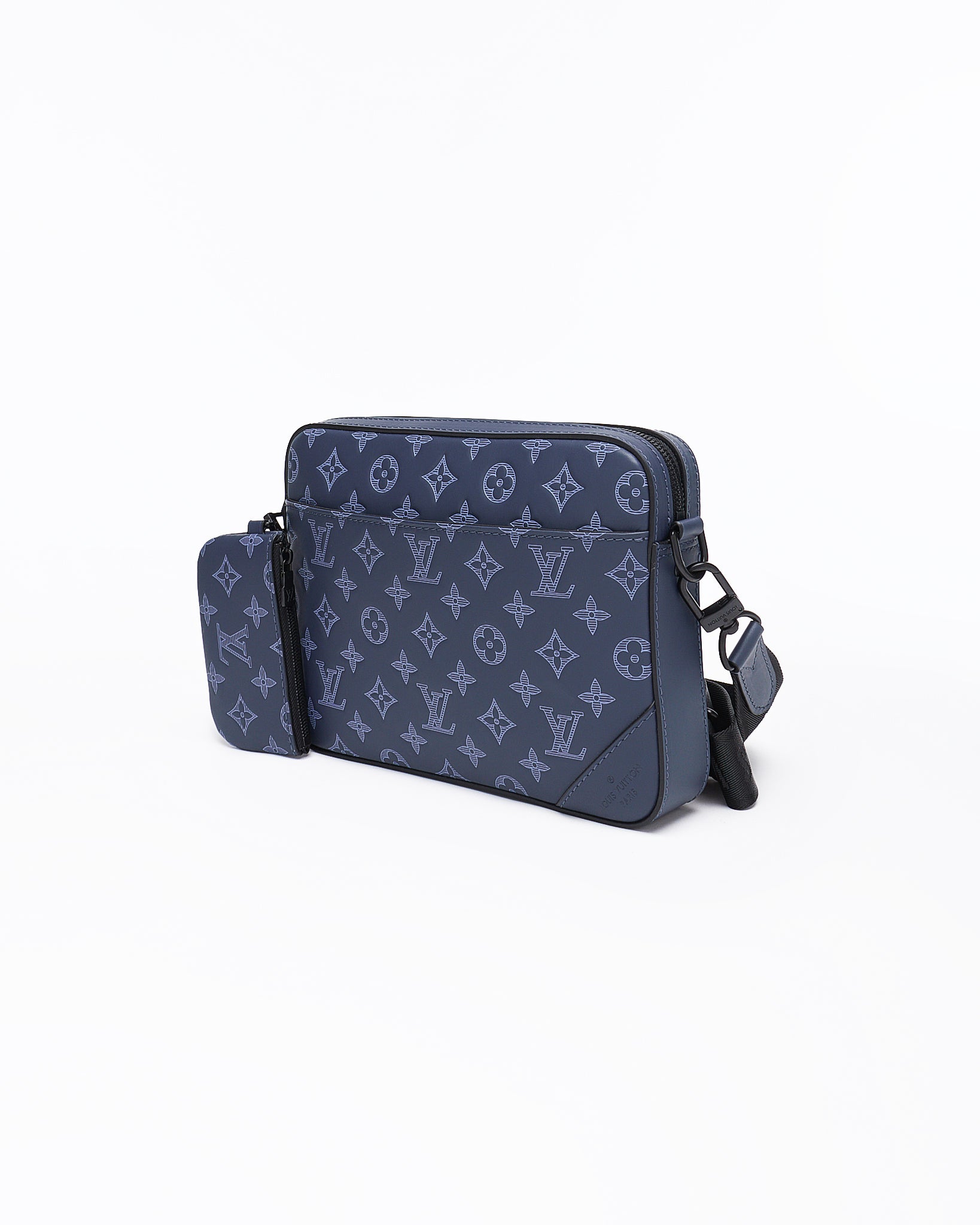 LV Duo Monogram Men Blue Bag 209