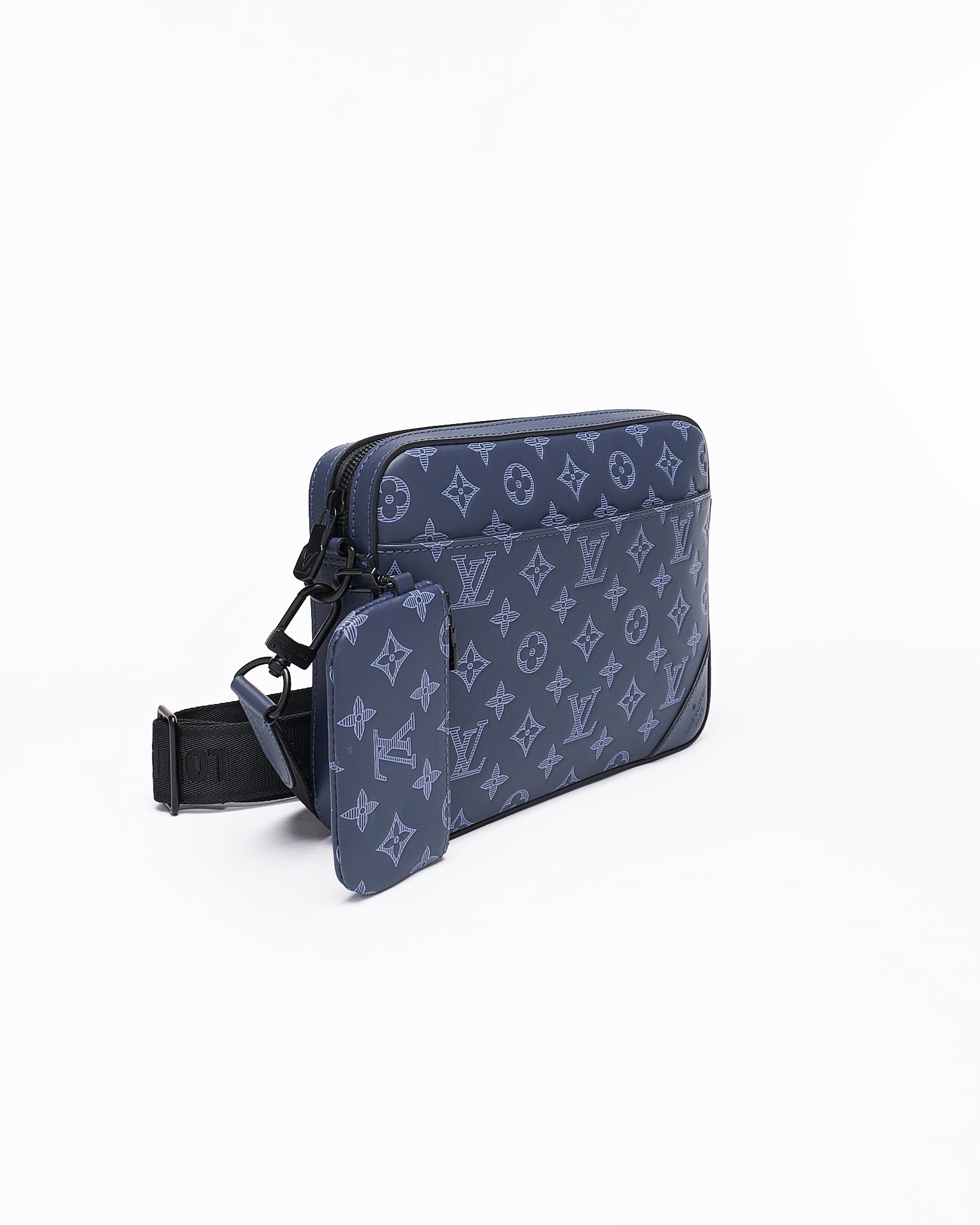 LV Duo Monogram Men Blue Bag 209