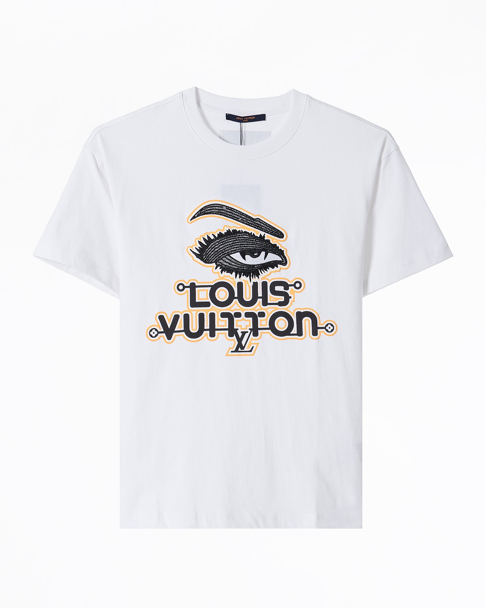 LV Eye Embroidered Men White T-Shirt 55.90