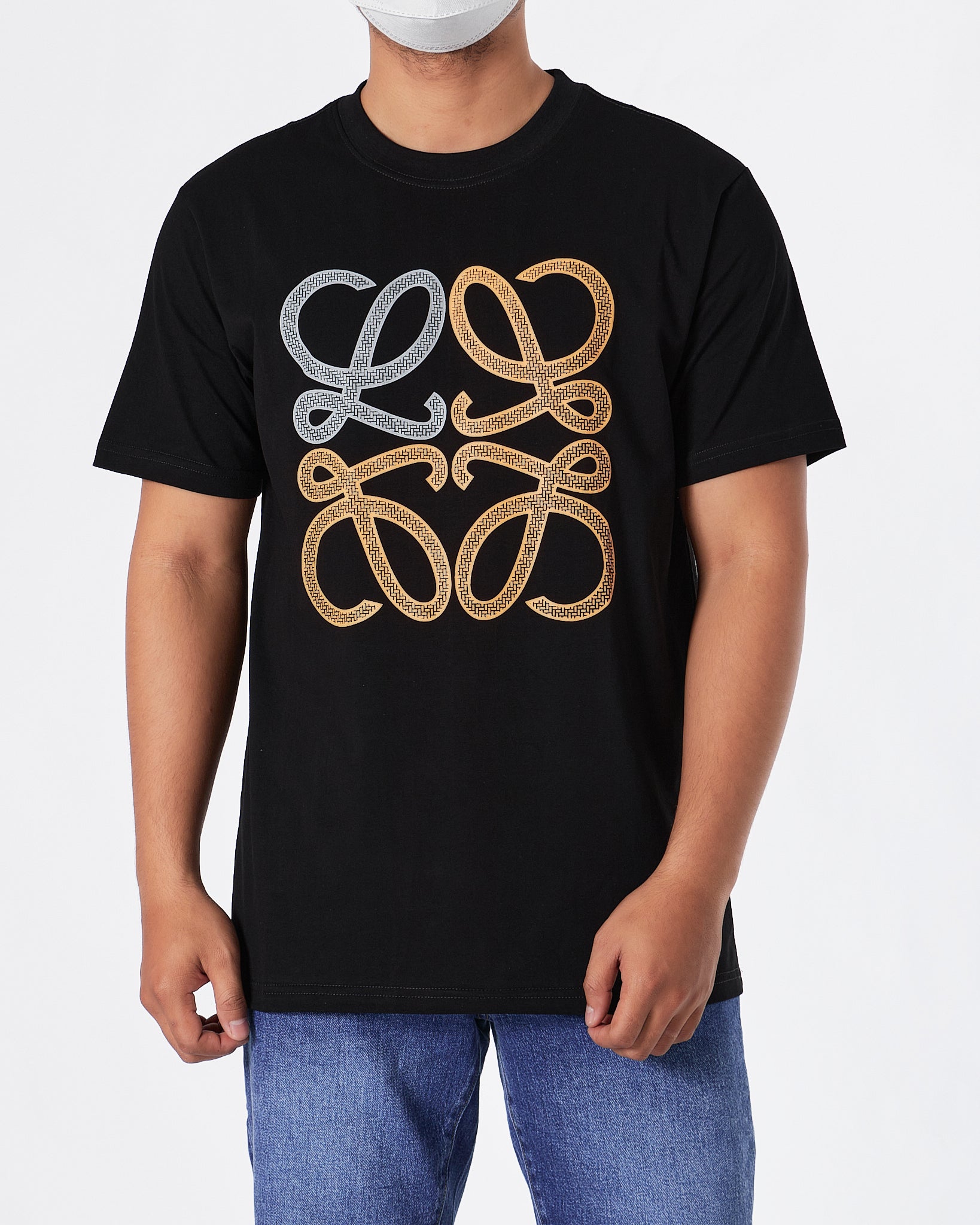 LOW Logo Printed Men Black T-Shirt 20.90