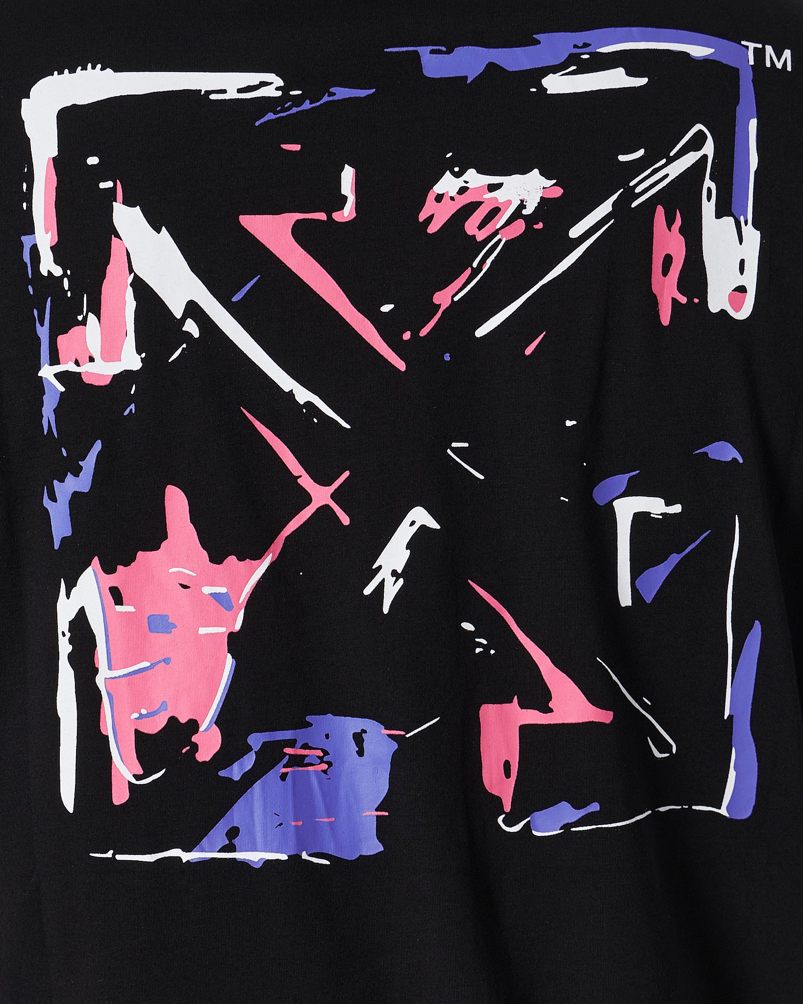 OW Cross Arrow Graffiti Back Printed Men Black T-Shirt 20.90