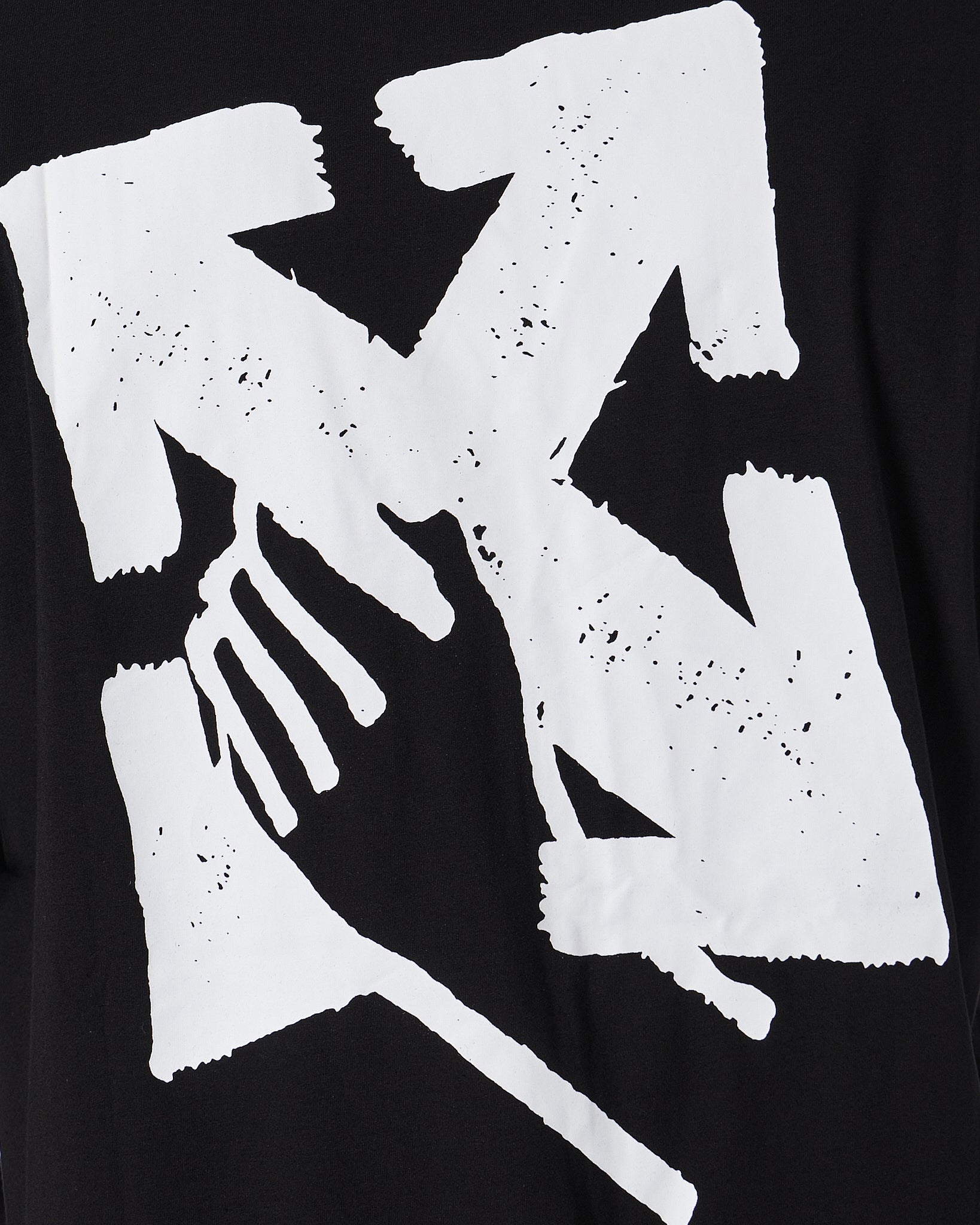 OW Cross Arrow Back Printed Men Black T-Shirt 20.90