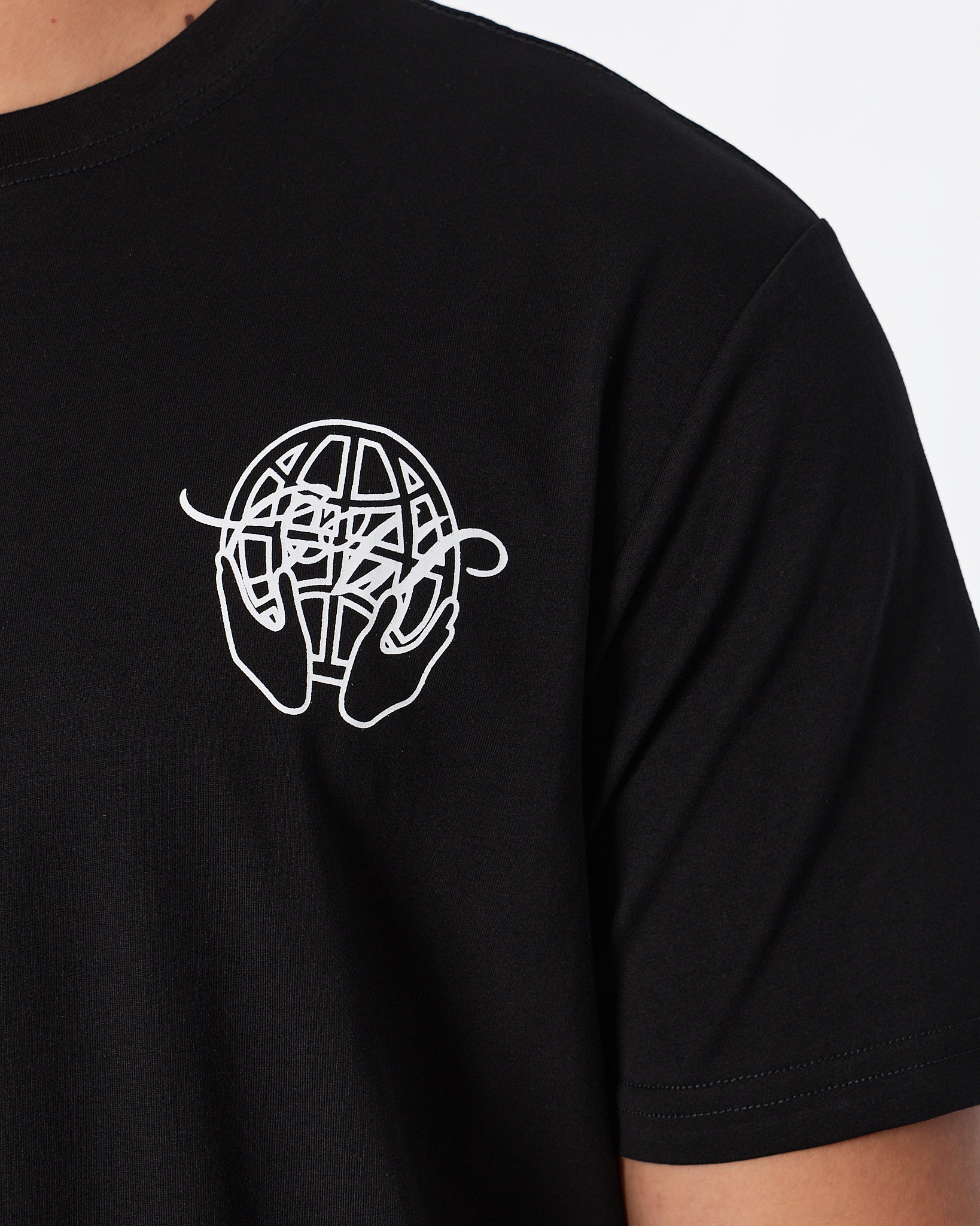 OW Cross Arrow Back Printed Men Black T-Shirt 20.90