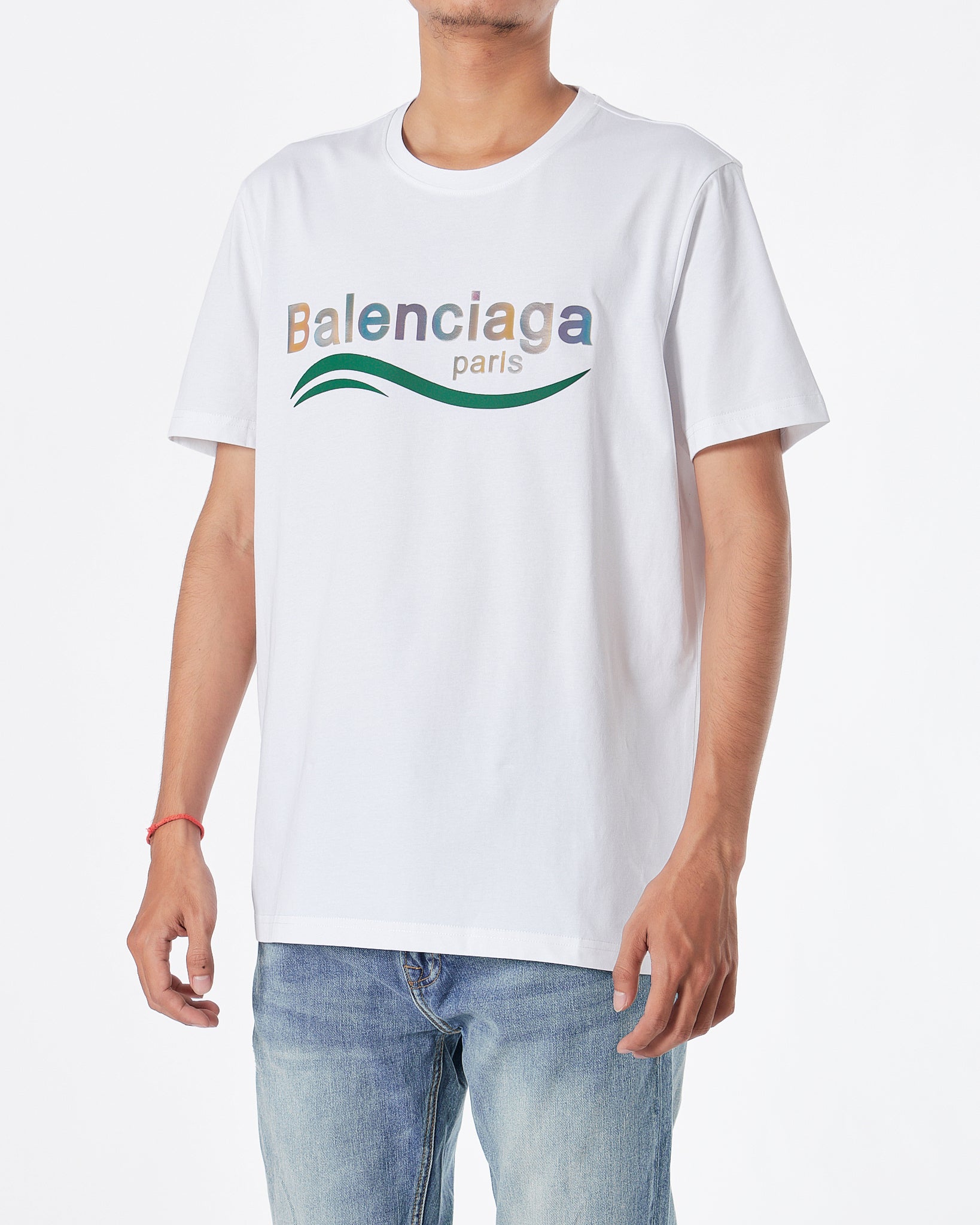 BAL Hologram Logo Men White T-Shirt 52.90