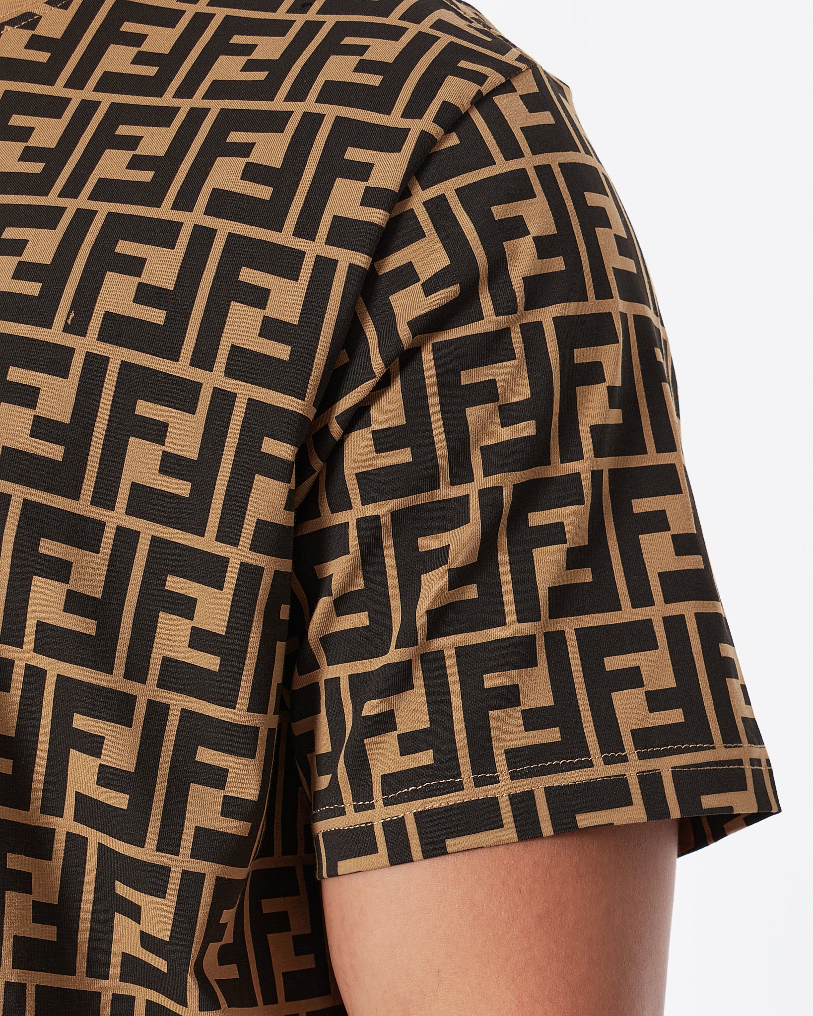 FEN Monogram Over Printed Men Brown T-Shirt 22.90