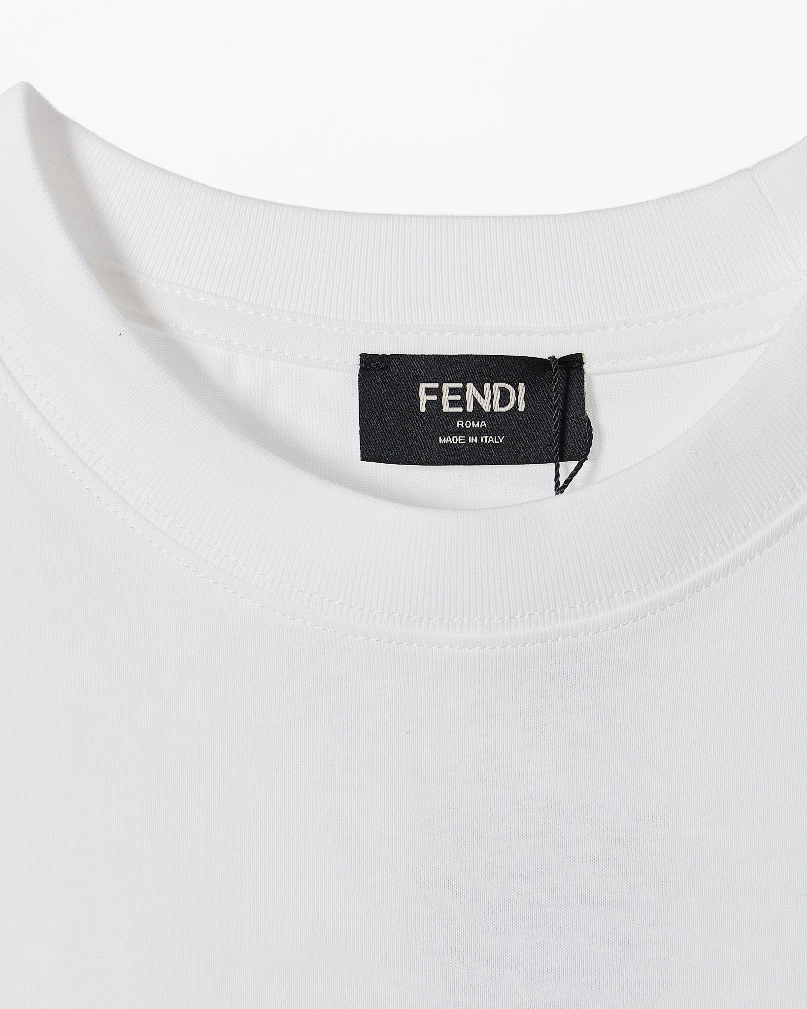 FEN Gradient Monogram Over Printed Men White T-Shirt 54.90