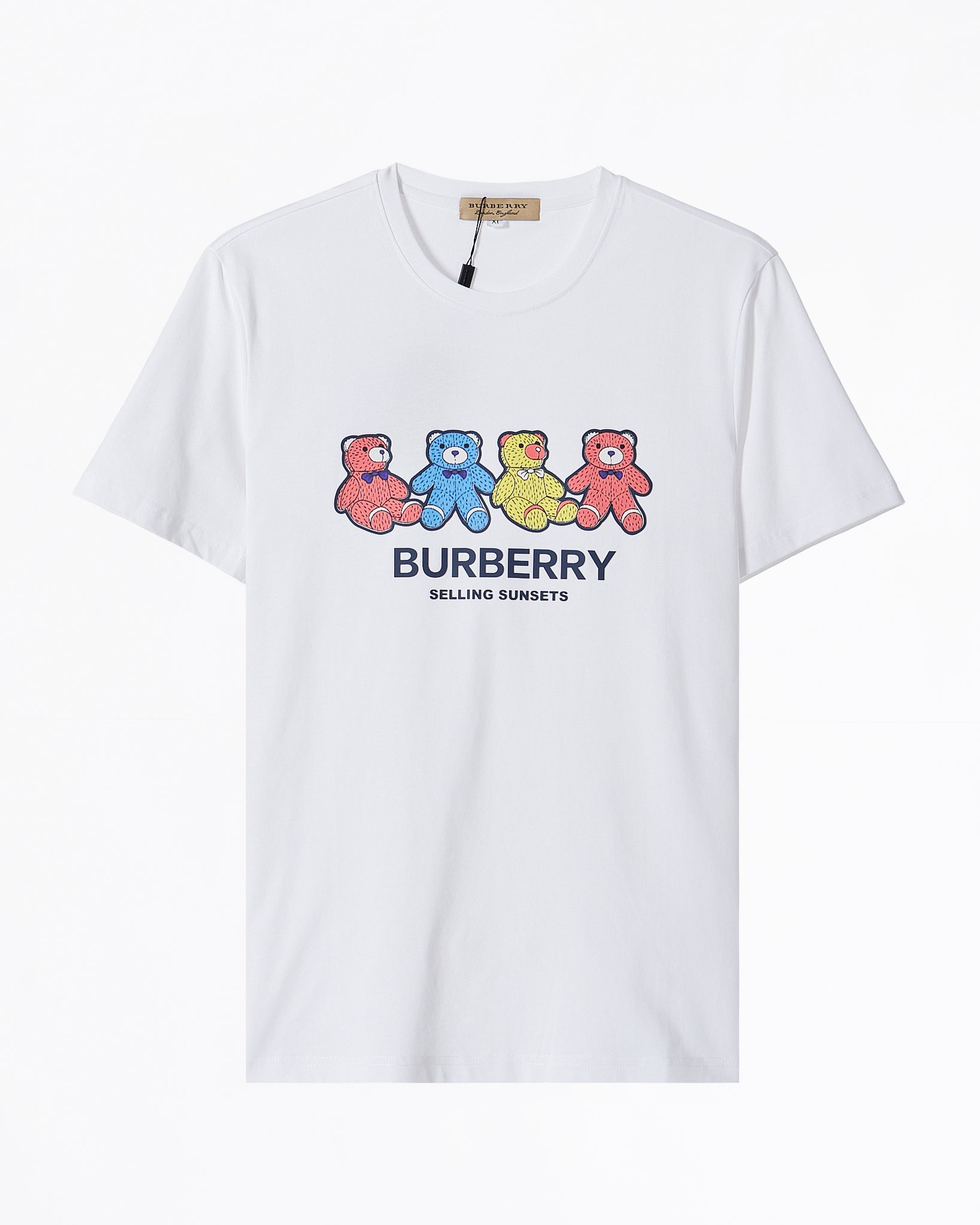 BUR Teddy Bear Printed Men White T-Shirt 49.90