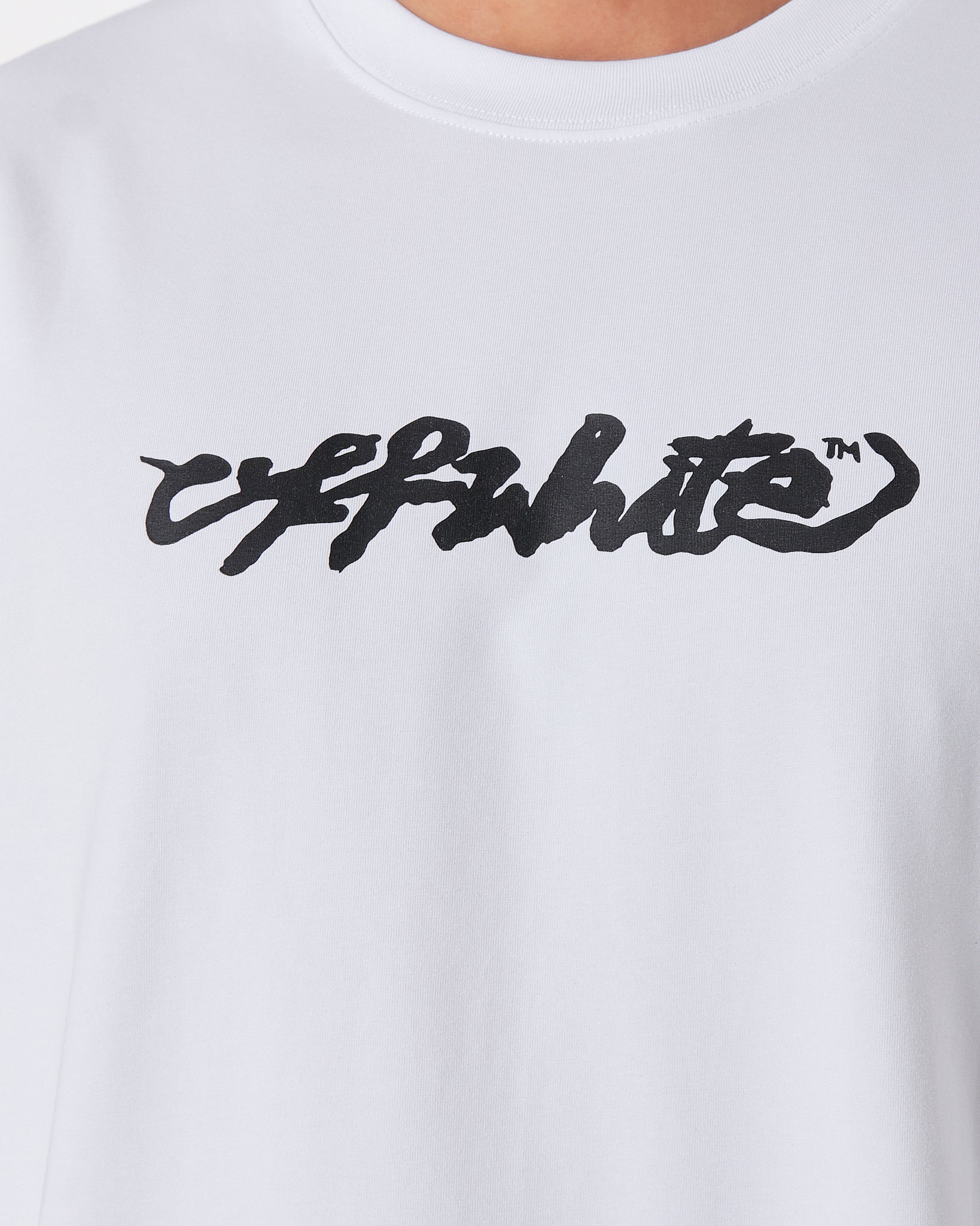 OW Arrow Back Printed Men White T-Shirt 17.90