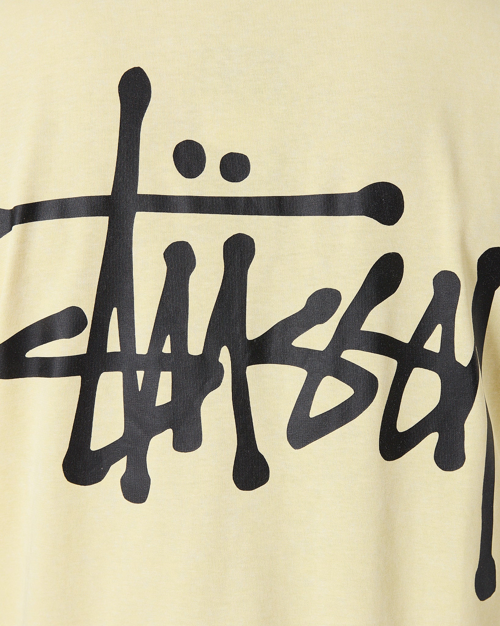 STU Back Logo Printed Men Yellow T-Shirt 20.90