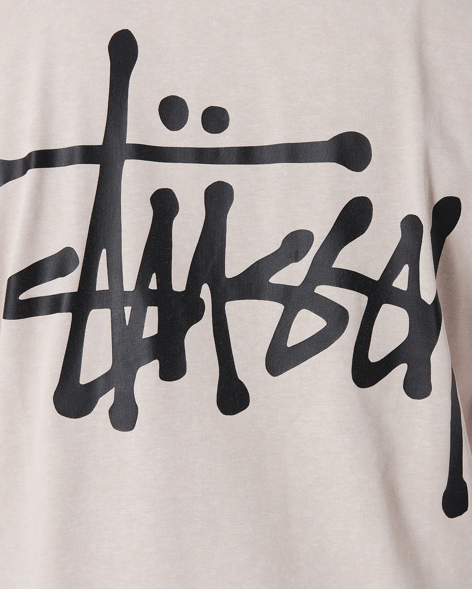 STU Back Logo Printed Men Cream T-Shirt 20.90