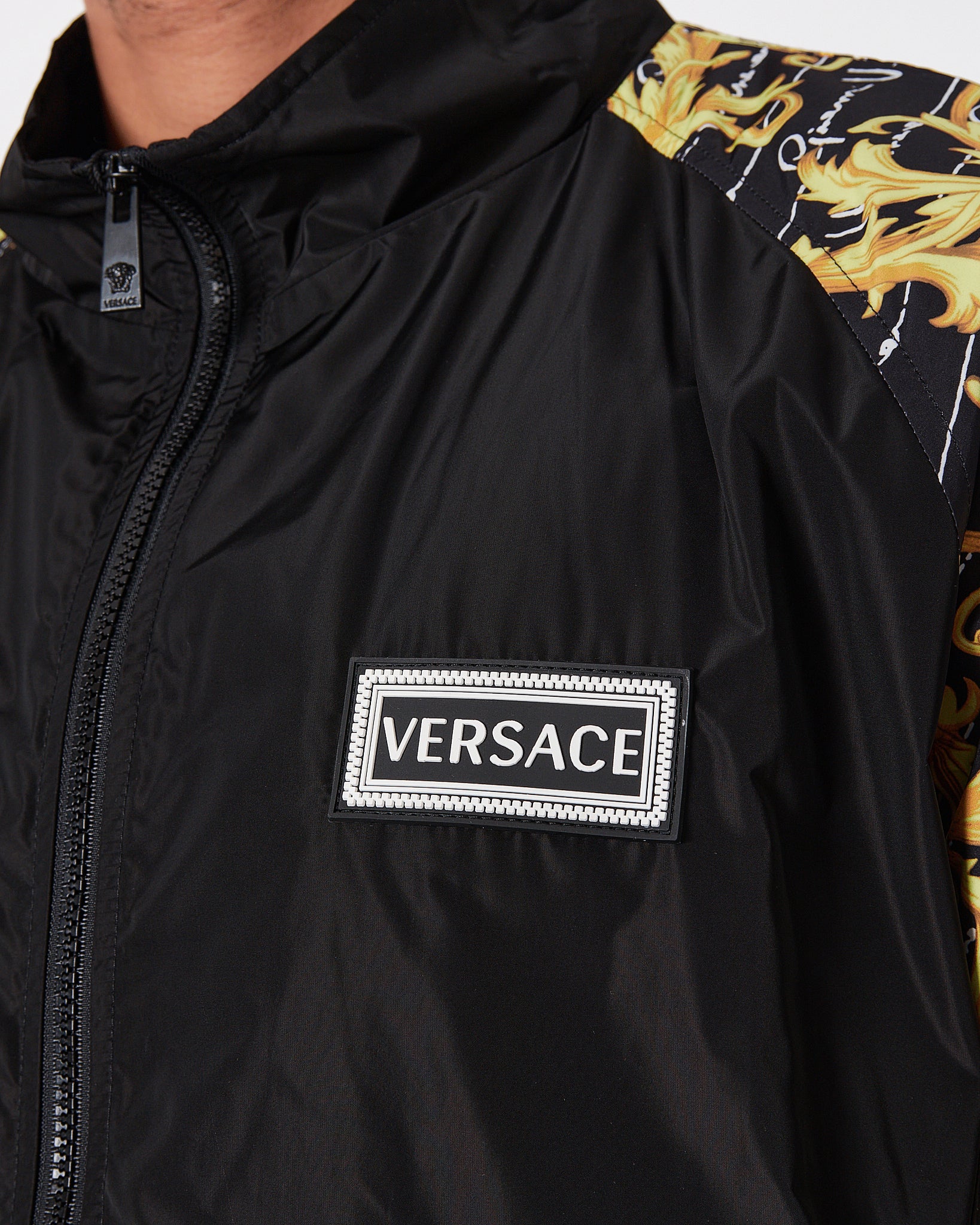 VER Black And Gold Sketch Men Bomber Jacket 119.90