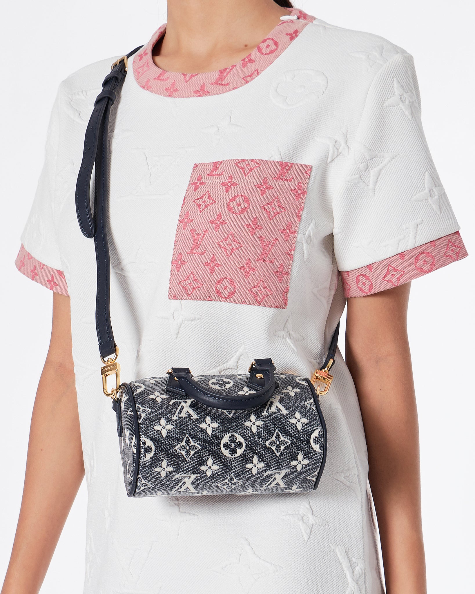 LV Monogram Cylinder Lady Black Bag 209