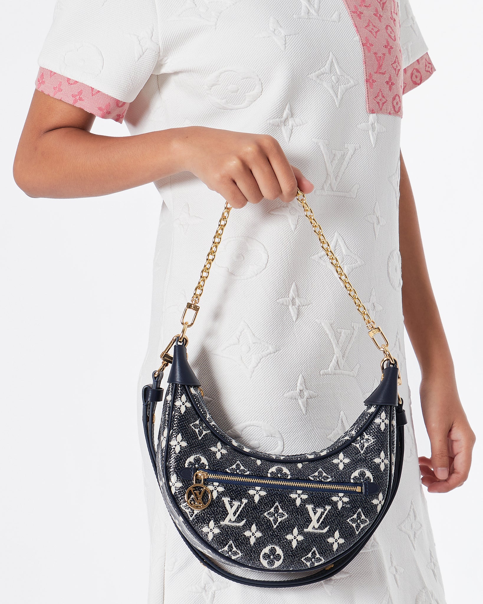 LV Monogram Lady Black Hobo Bag 189