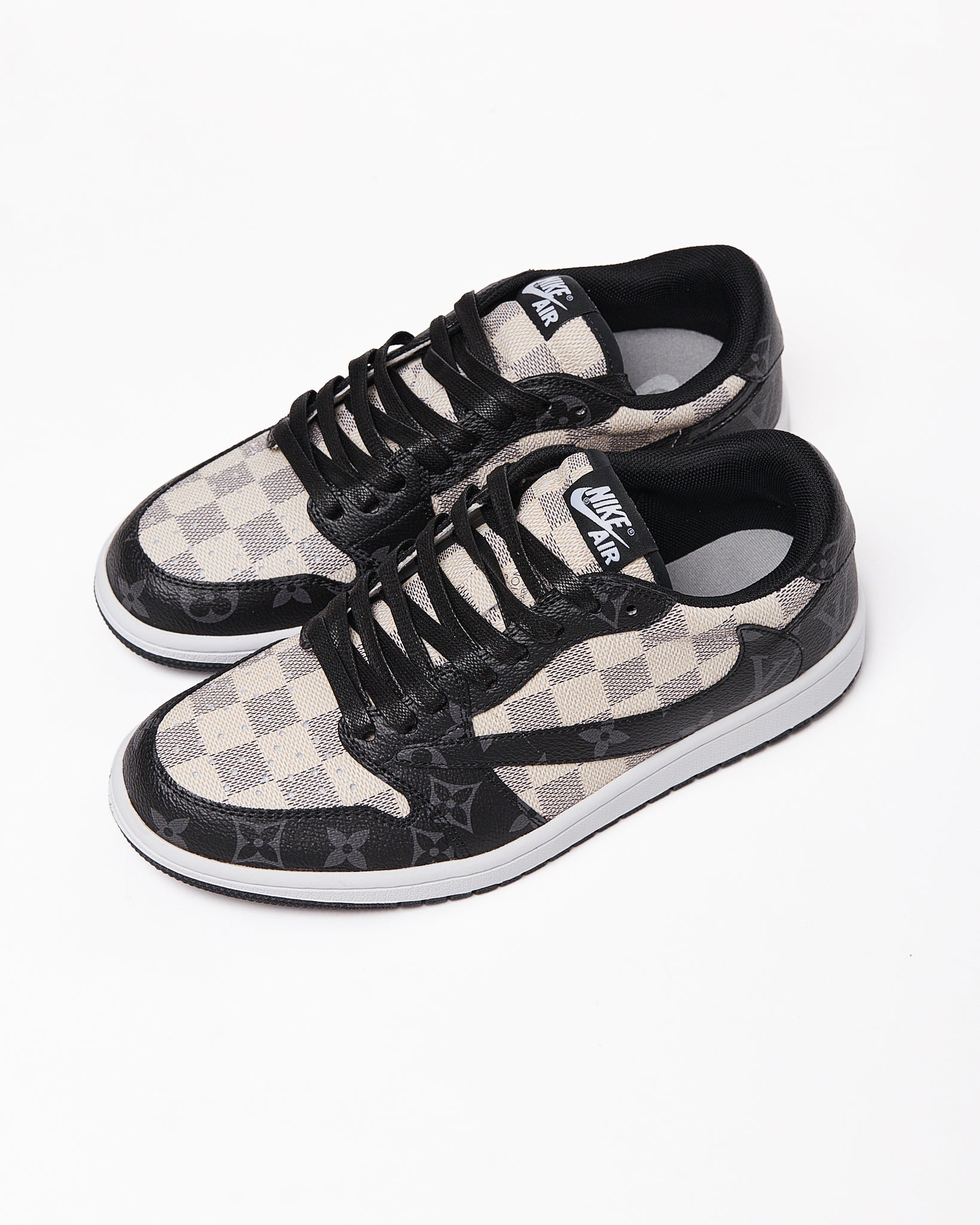 LV x NIK Checked Black Trainers Shoes 140.90