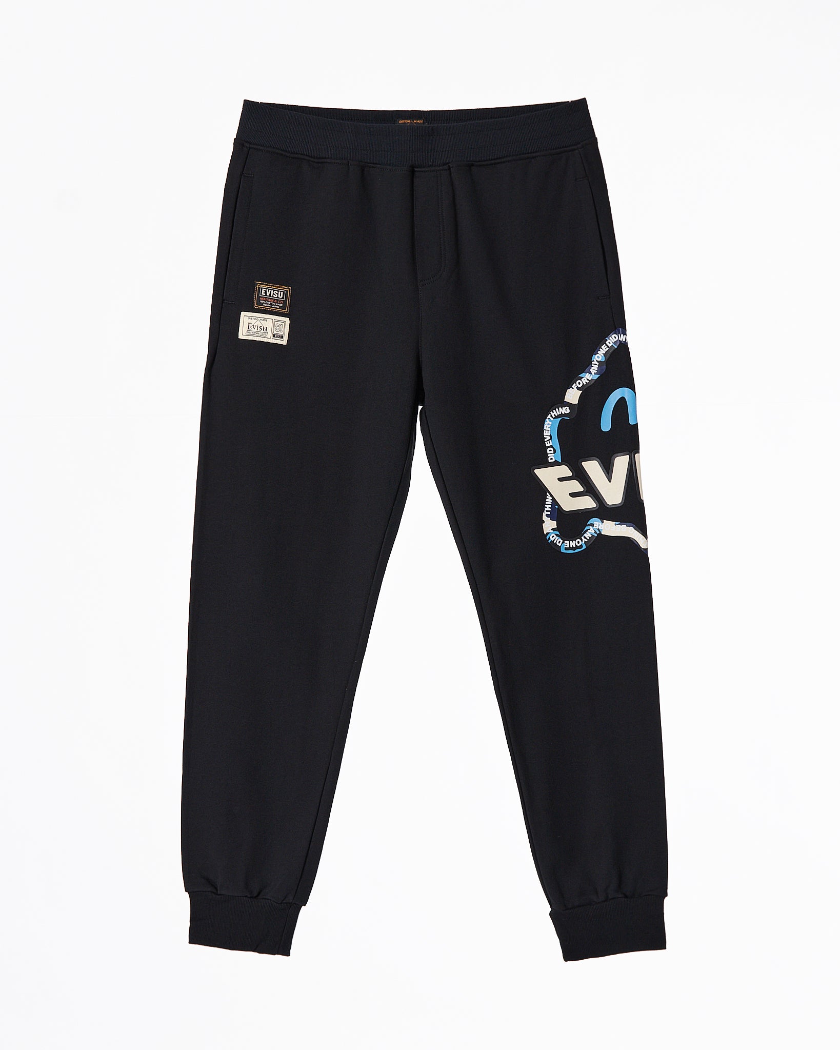 EVI Side Logo Printed Men Black Joggers 34.90