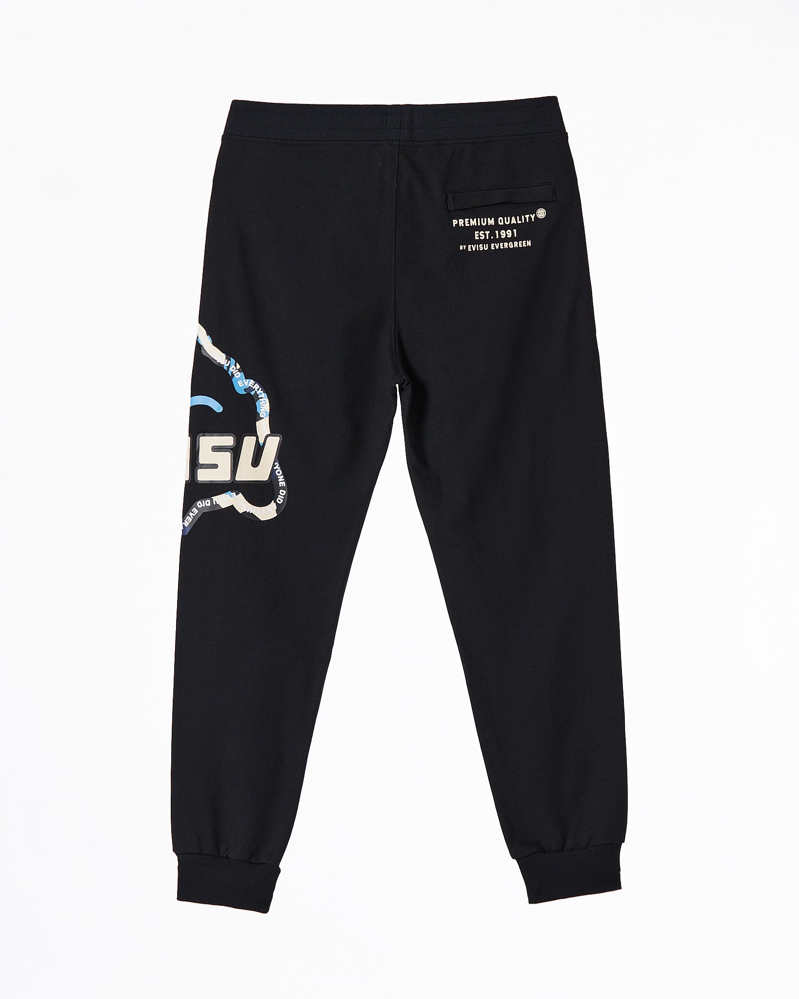 EVI Side Logo Printed Men Black Joggers 34.90