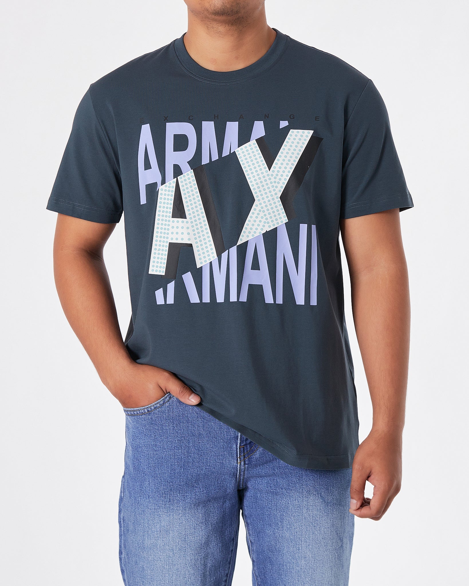 ARM Logo Printed Men Blue T-Shirt 17.90