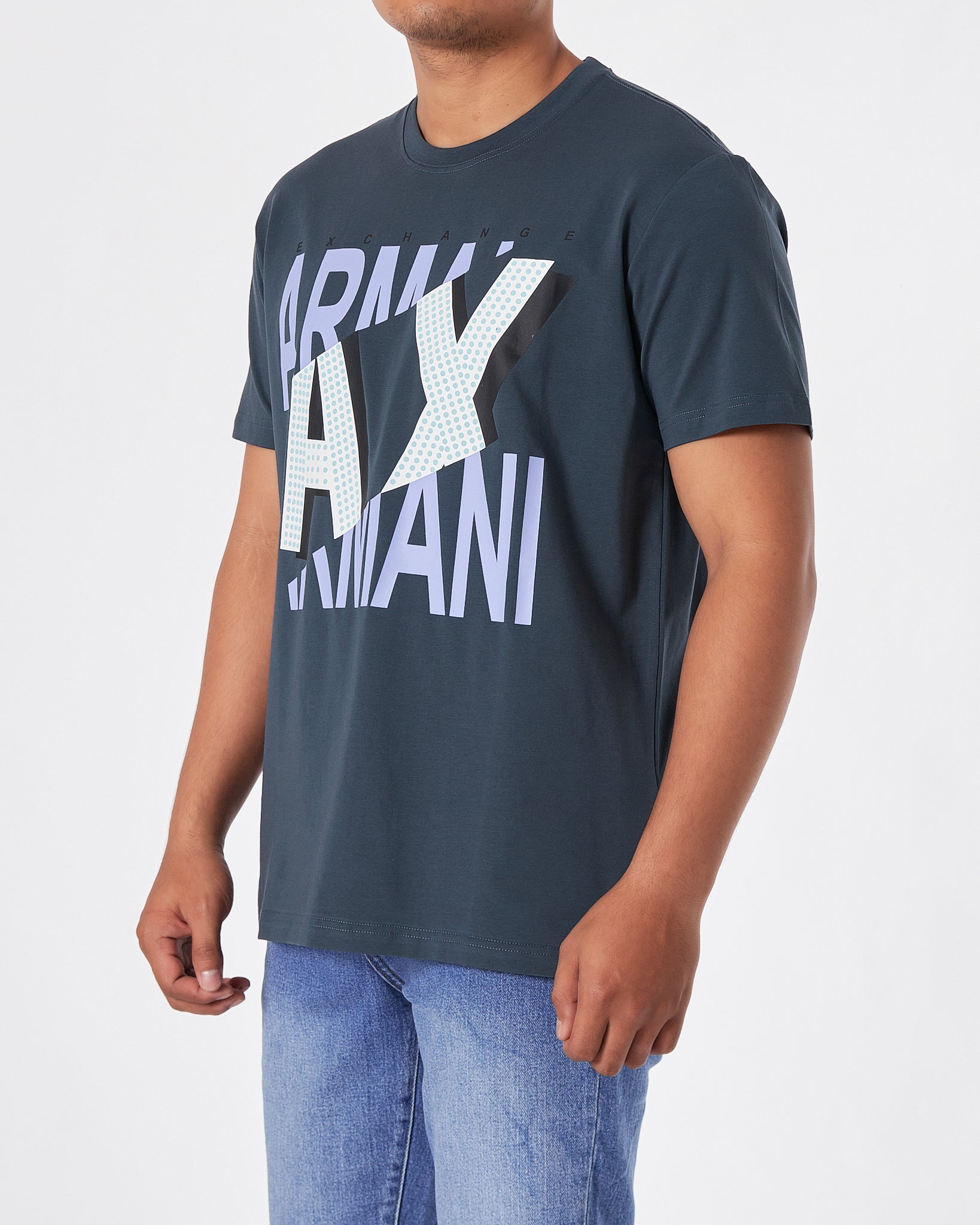 ARM Logo Printed Men Blue T-Shirt 17.90