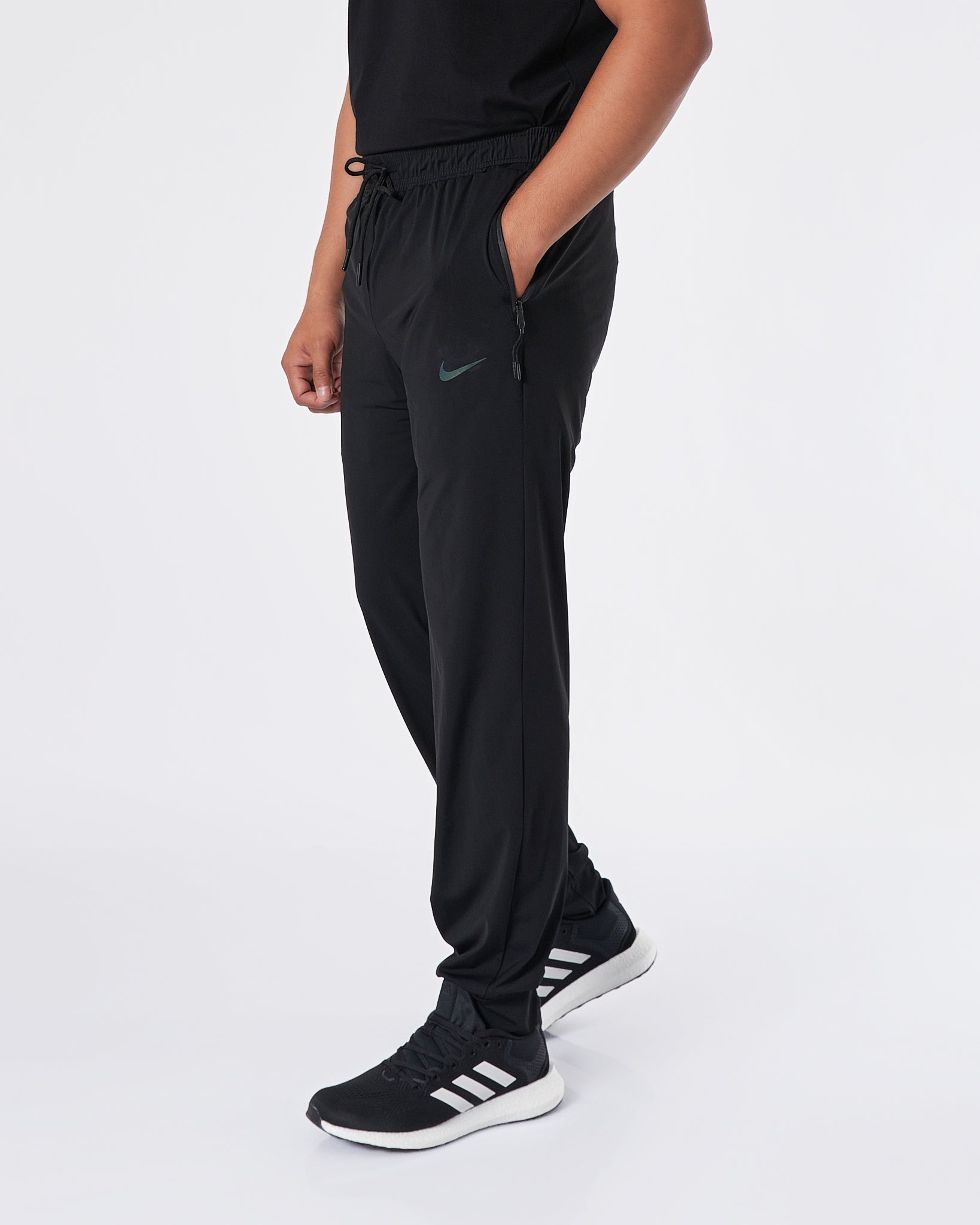 NIK Swooh Printed Men Black Track Pants 16.90