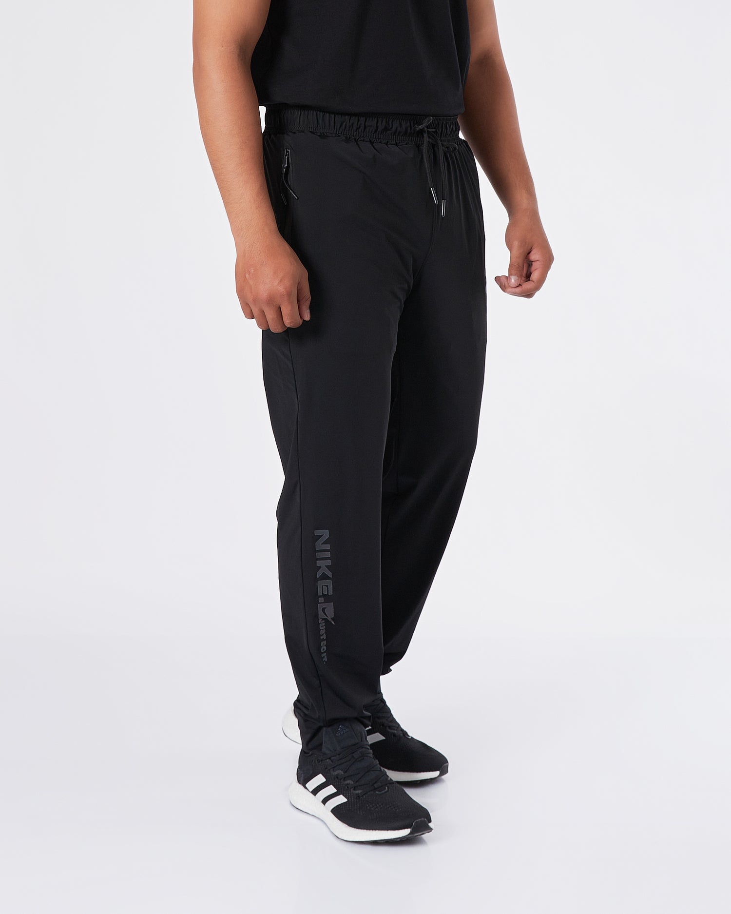 NIK Swooh Printed Men Black Track Pants 16.90