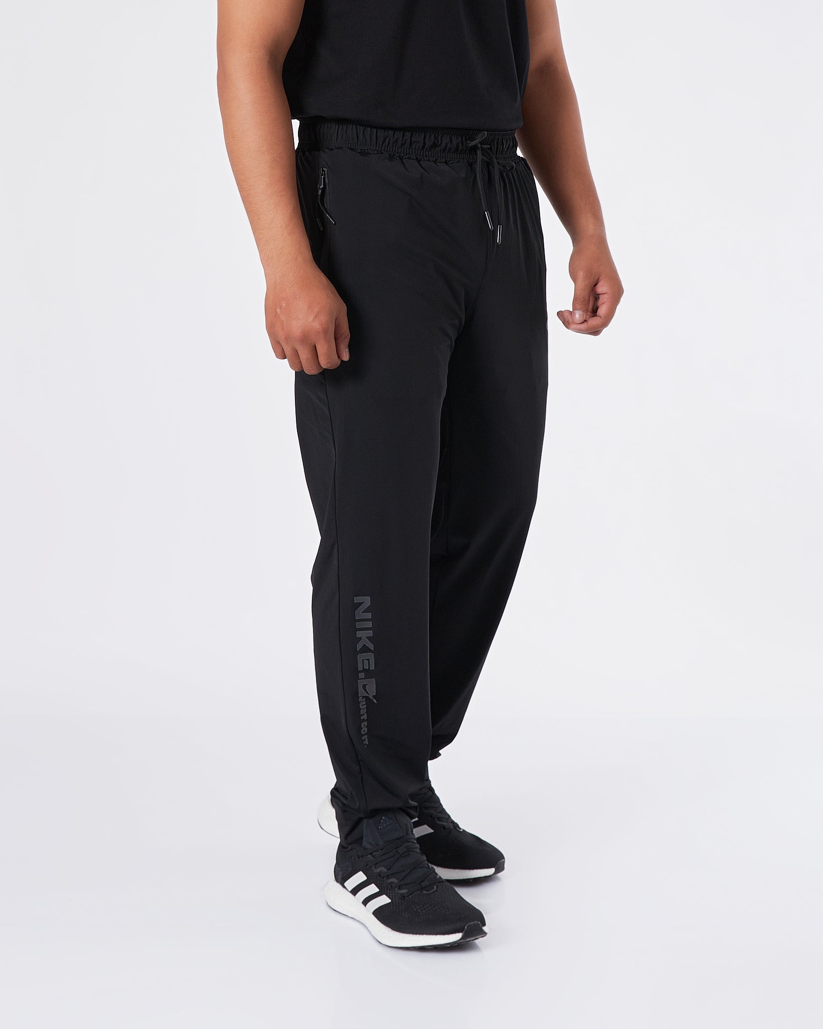 NIK Swooh Printed Men Black Track Pants 16.90