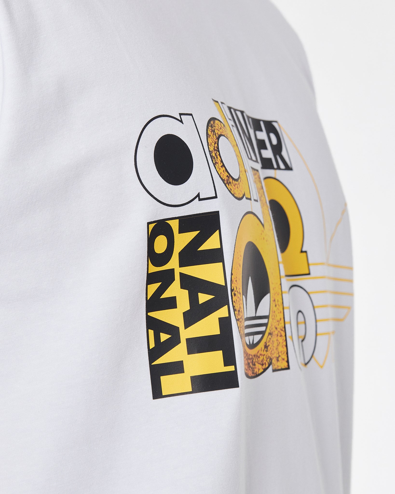 ADI Inter Logo Printed Men White T-Shirt 15.90